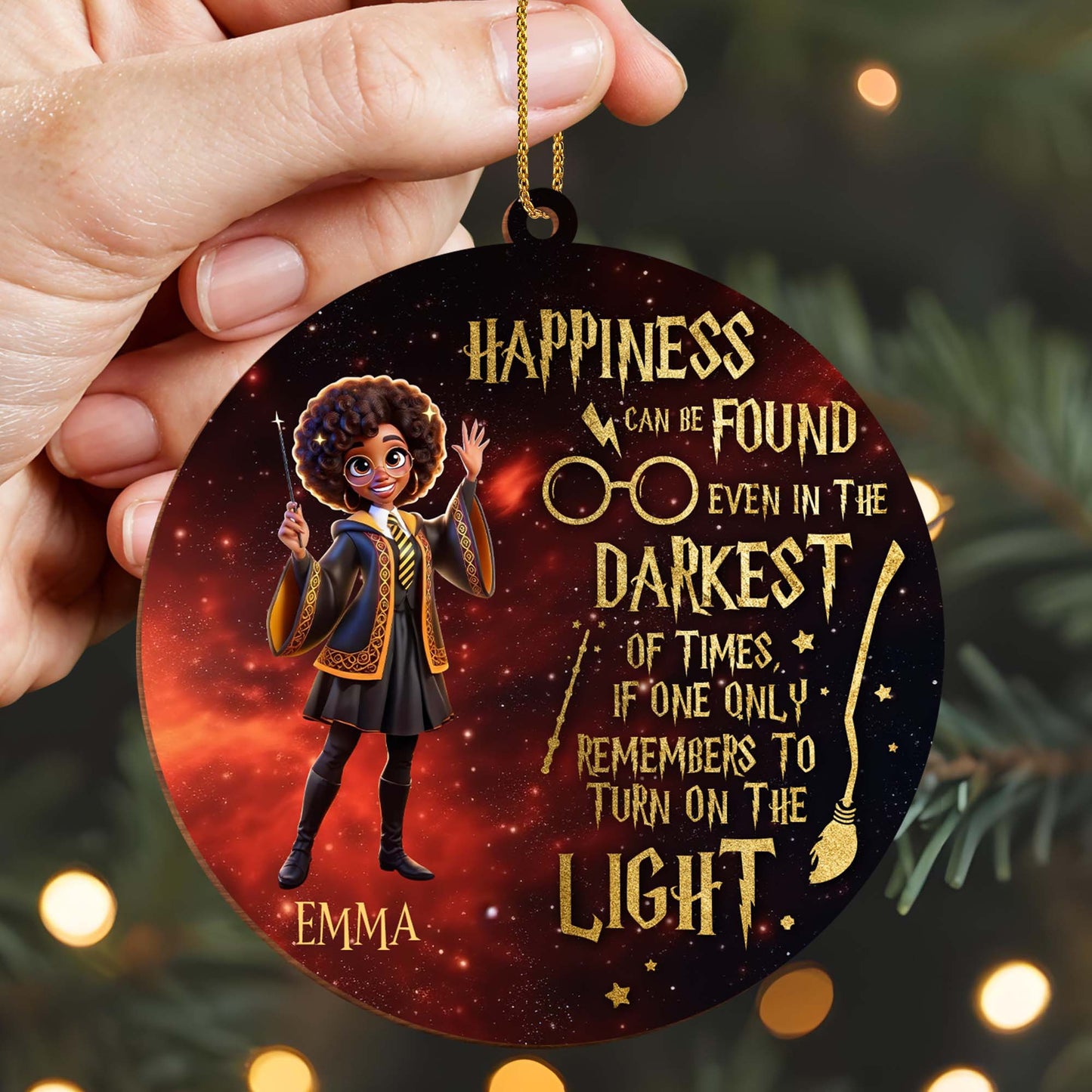 Happiness In The Darkest Of Times Magical Ornament