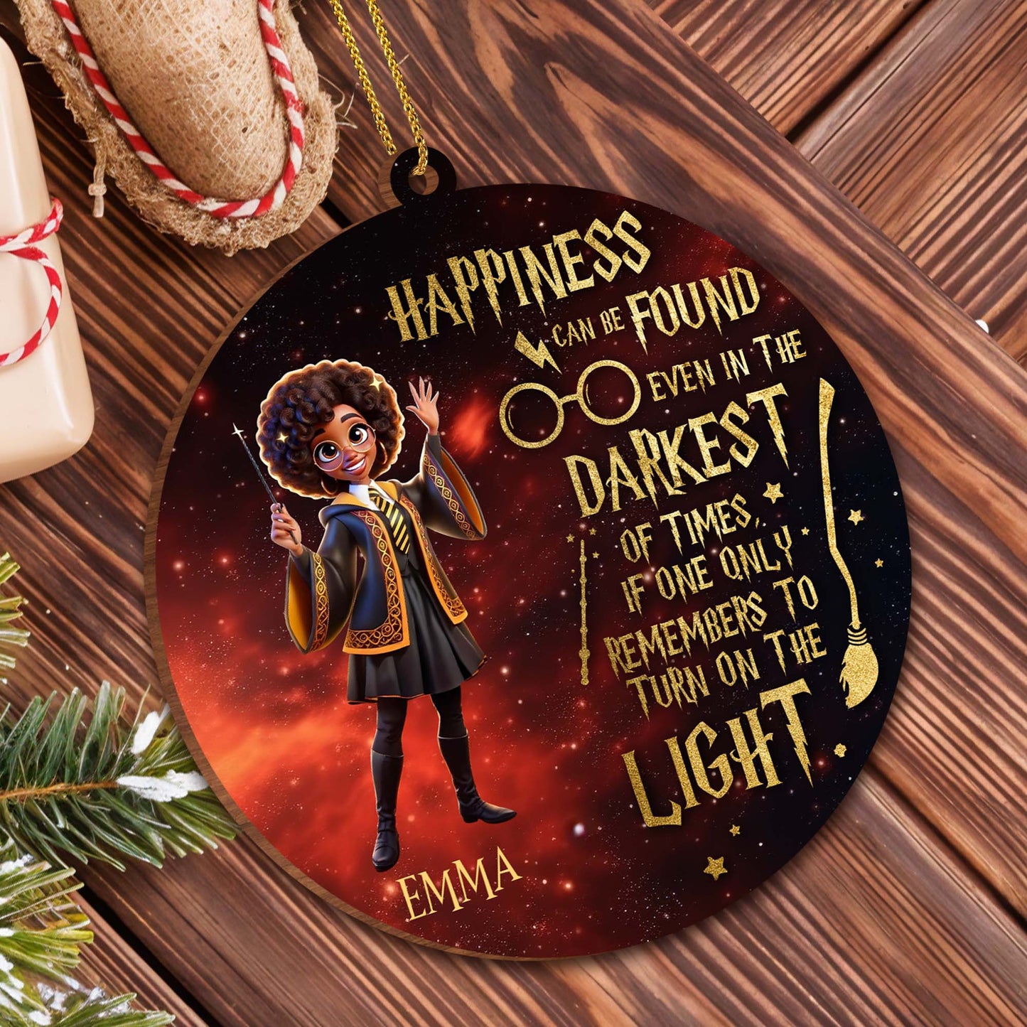 Happiness In The Darkest Of Times Magical Ornament