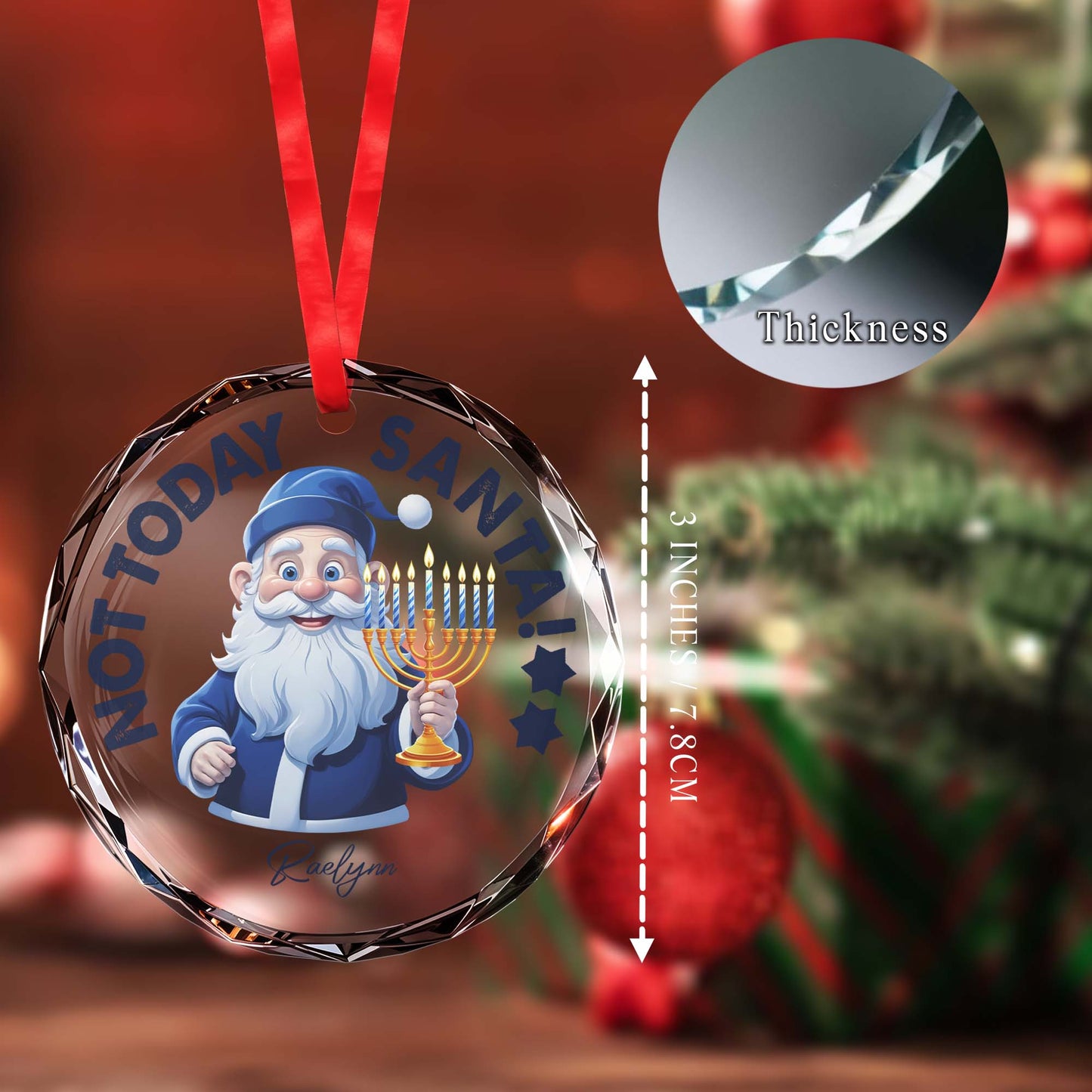 Not Today Santa Celebrate With Joy And Light