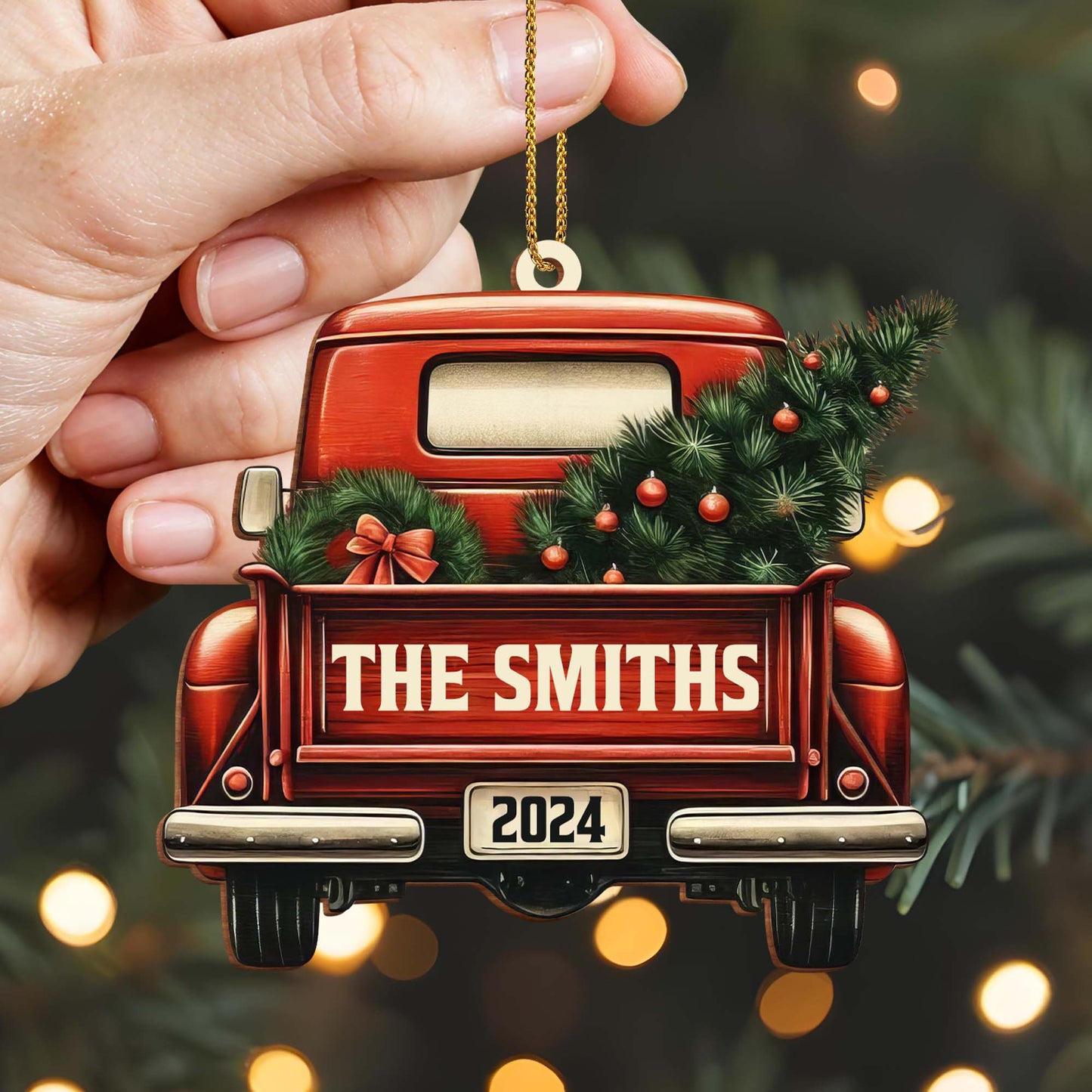Family Adventures Begin Here With Vintage Truck And Christmas Tree