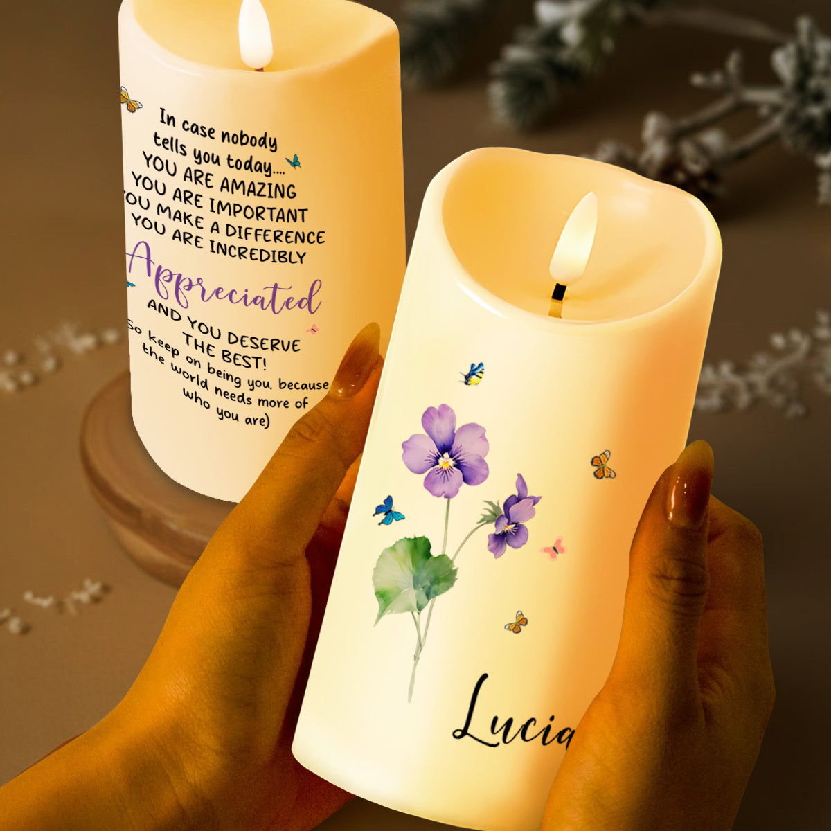 You Are Amazing And Incredibly Appreciated Inspirational Candle