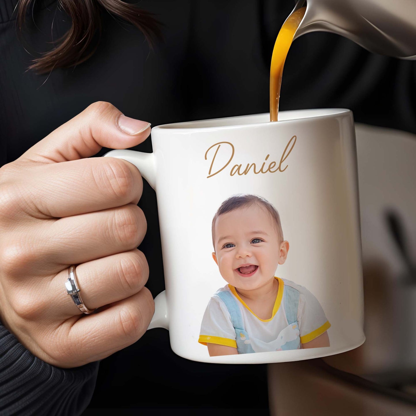 Cherish Every Smile, Capture Every Moment Baby Photo Mug