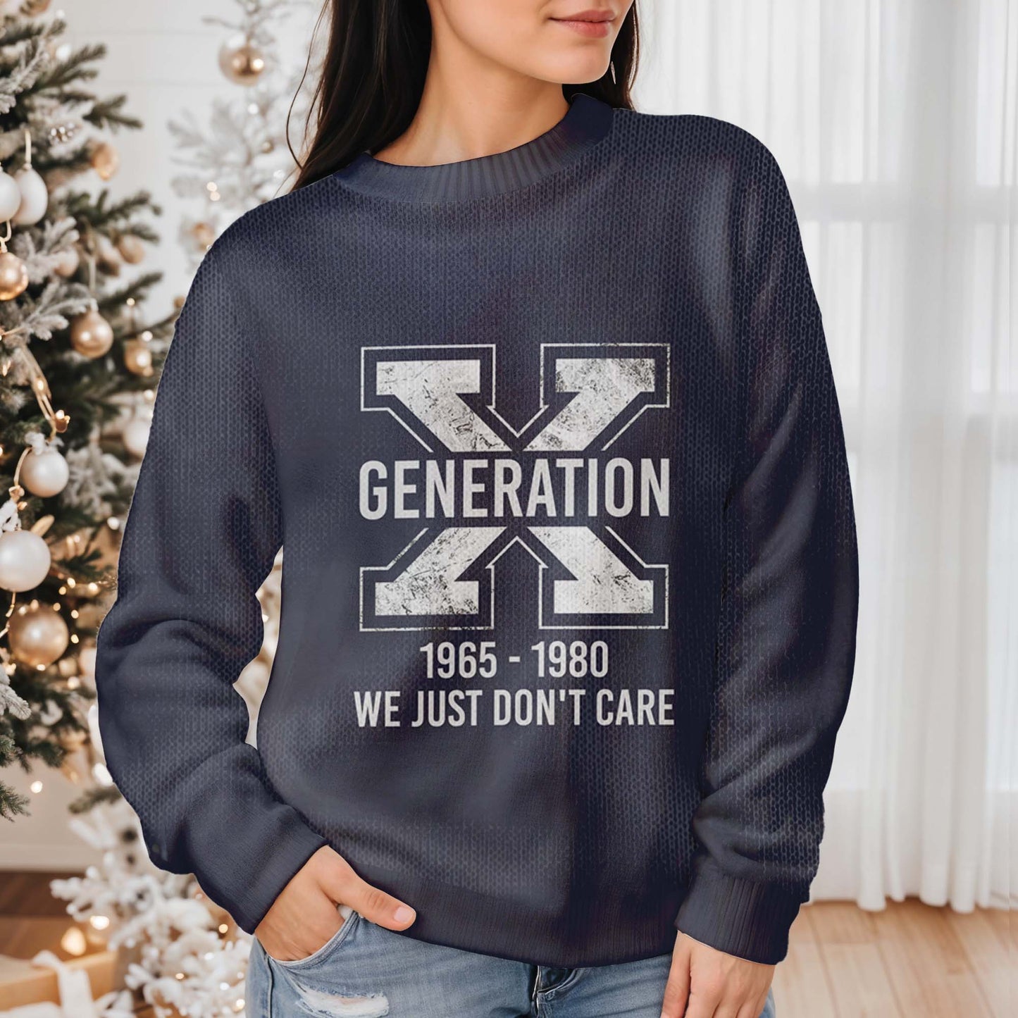 Generation X We Just Don't Care Unisex Jumper