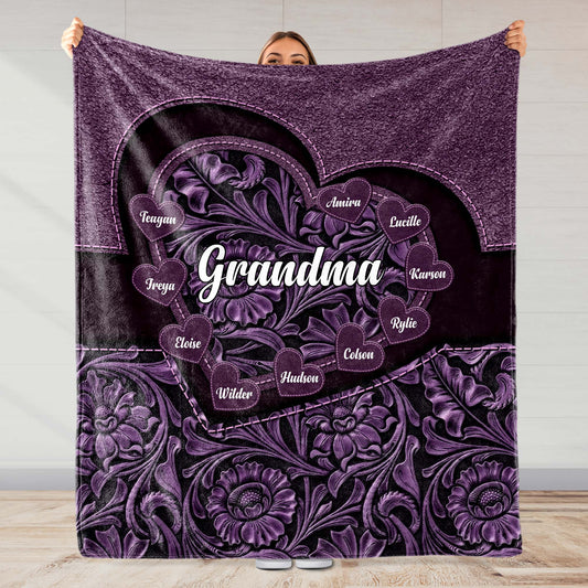 Celebrate Bond With Grandma Surrounded By Flowers