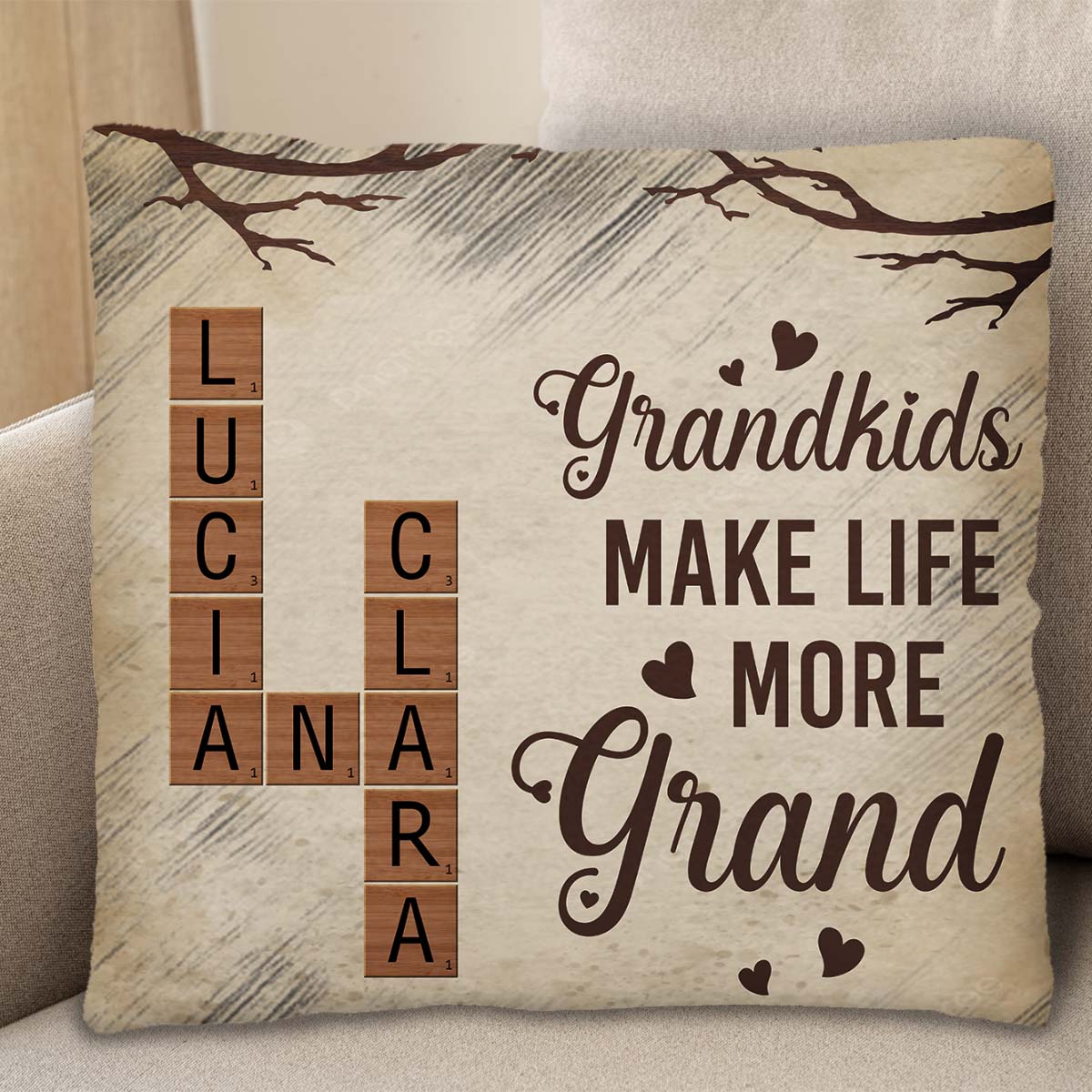 Grandkids Make Life More Grand Pillow
