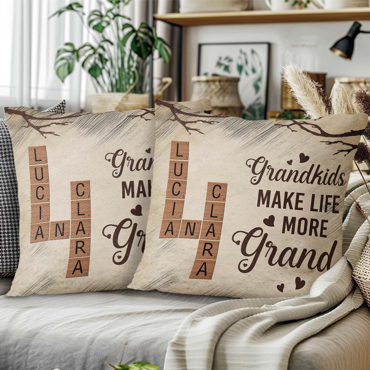 Grandkids Make Life More Grand Pillow