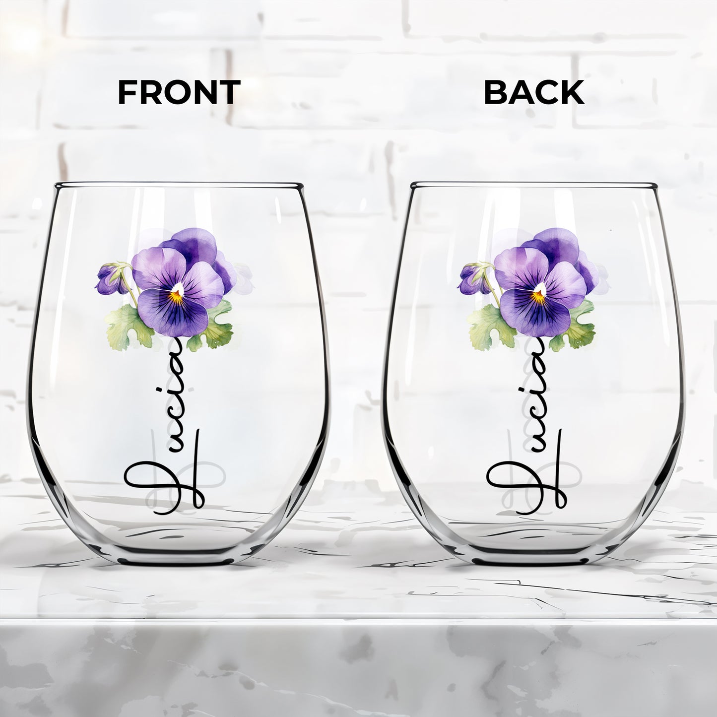 Sip And Bloom With Elegant Pansy Flowers Design