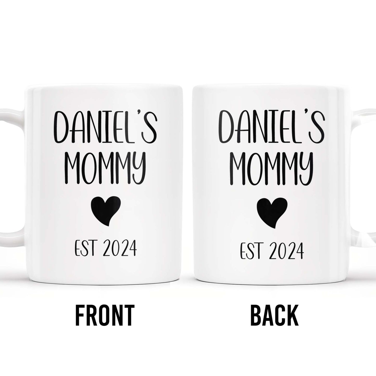 Personalized Love Heart Special Year Mug