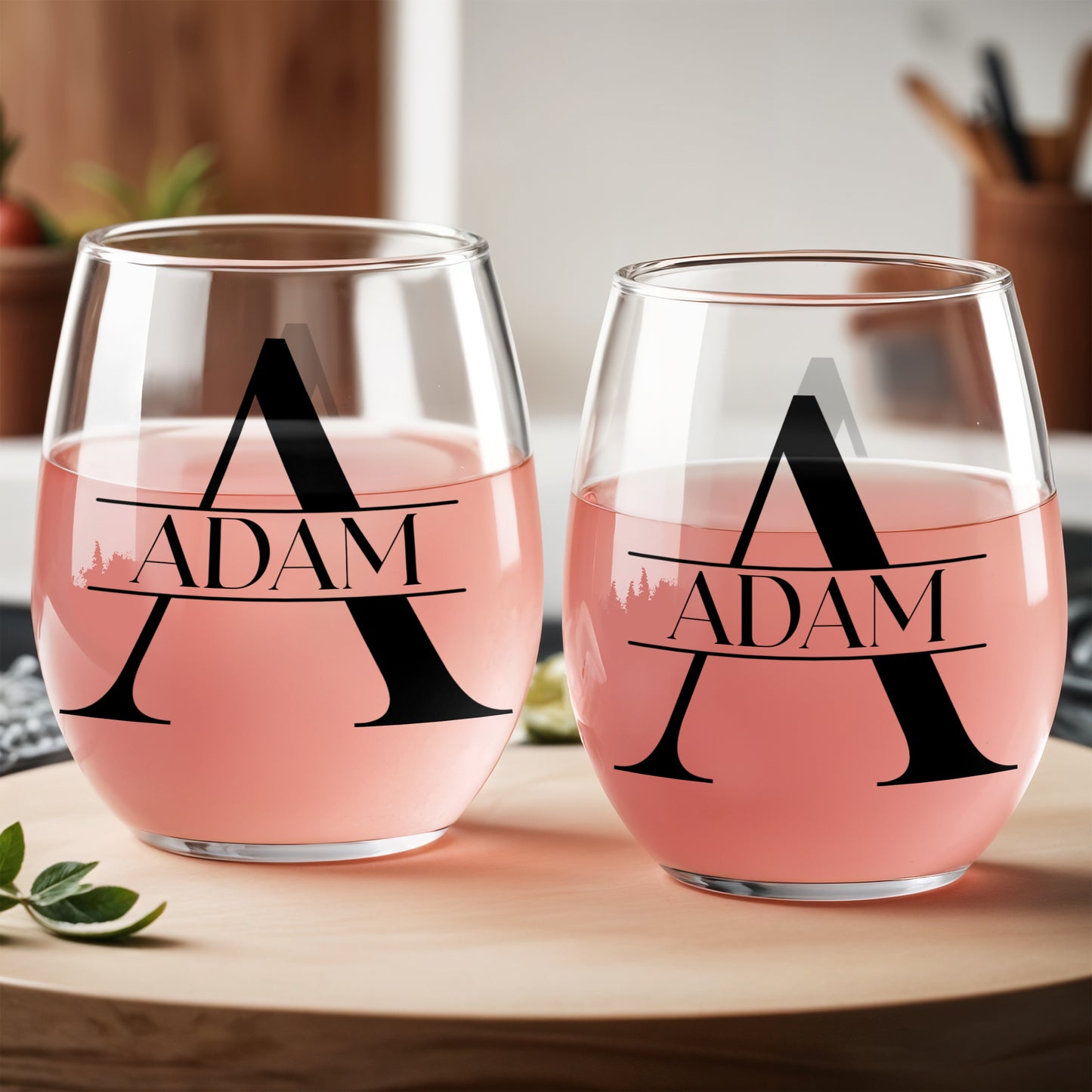 Celebrate Every Moment With Elegant Monogram Glass