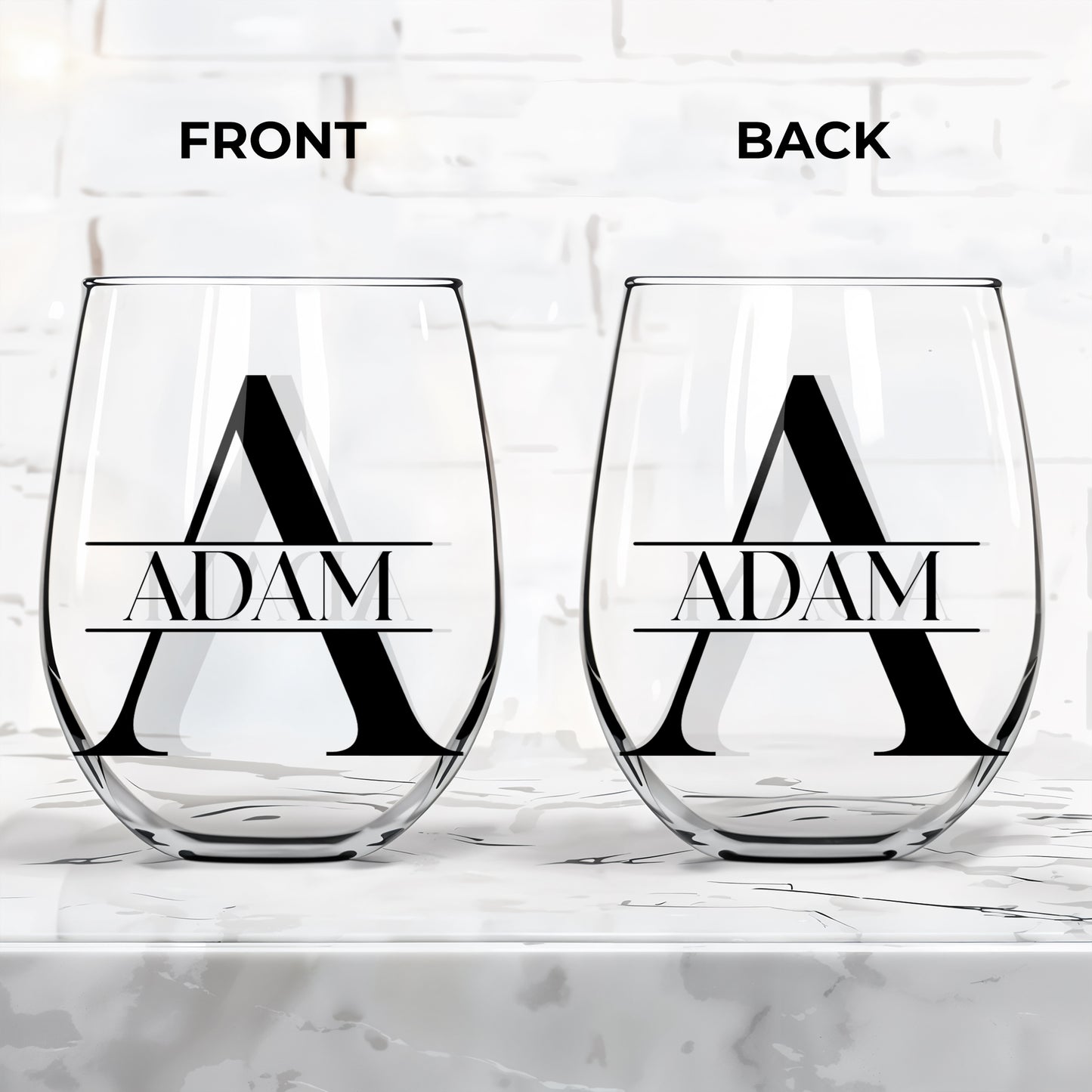 Celebrate Every Moment With Elegant Monogram Glass