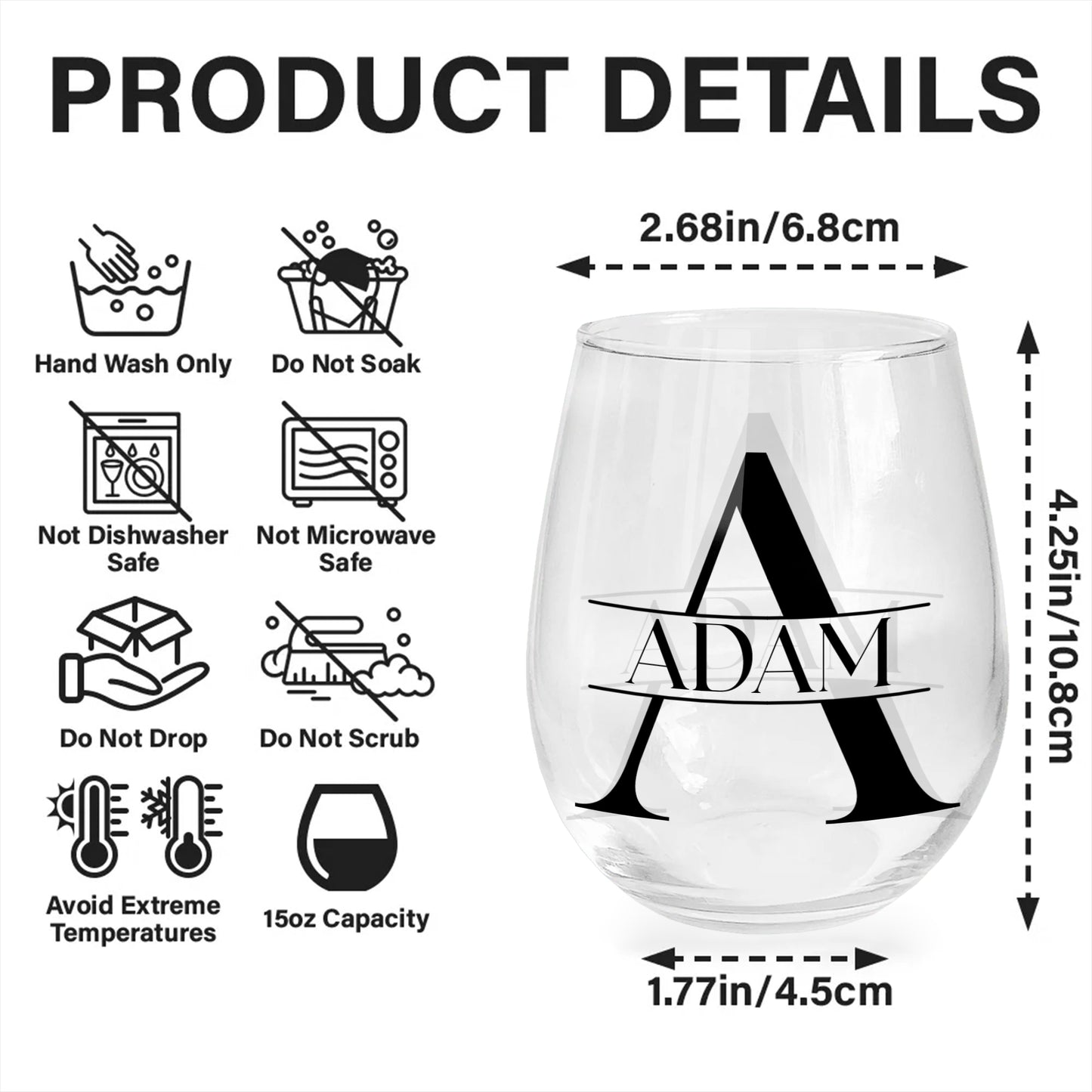 Celebrate Every Moment With Elegant Monogram Glass