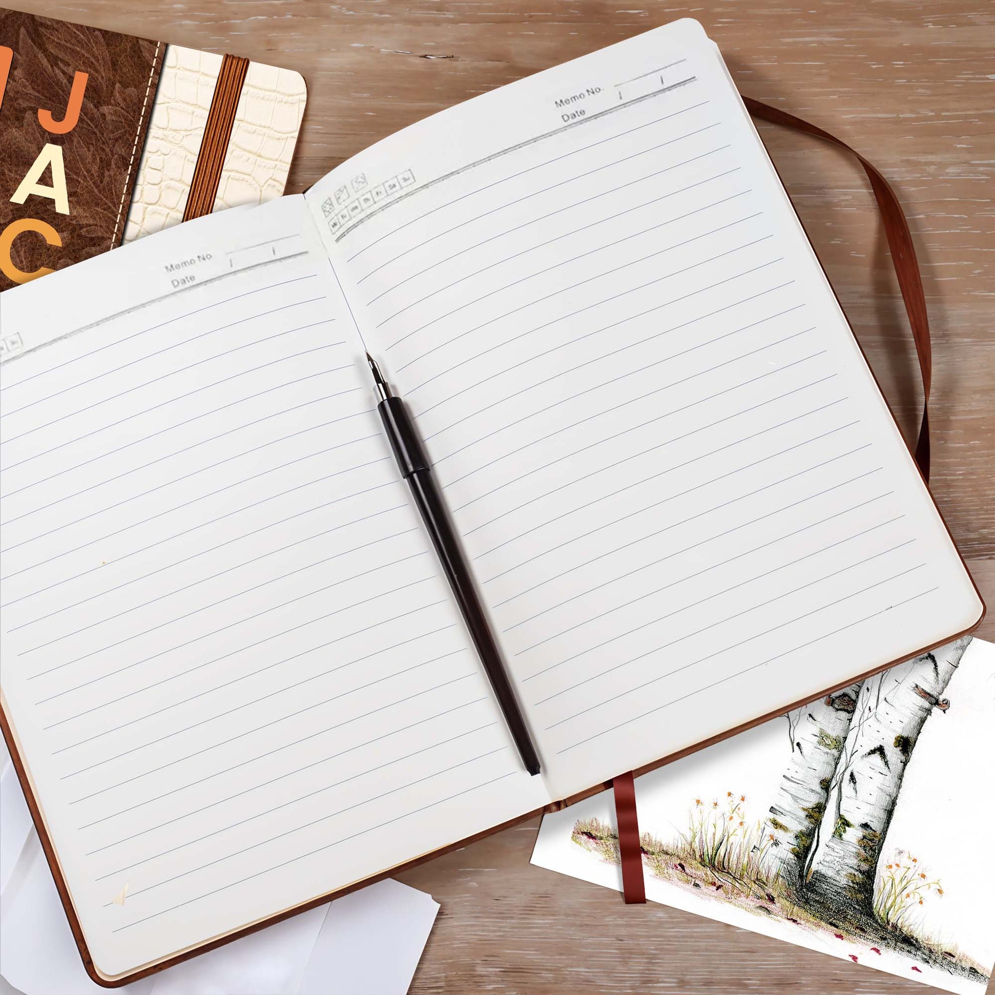 Elegant And Artistic Personalized Leather Journal