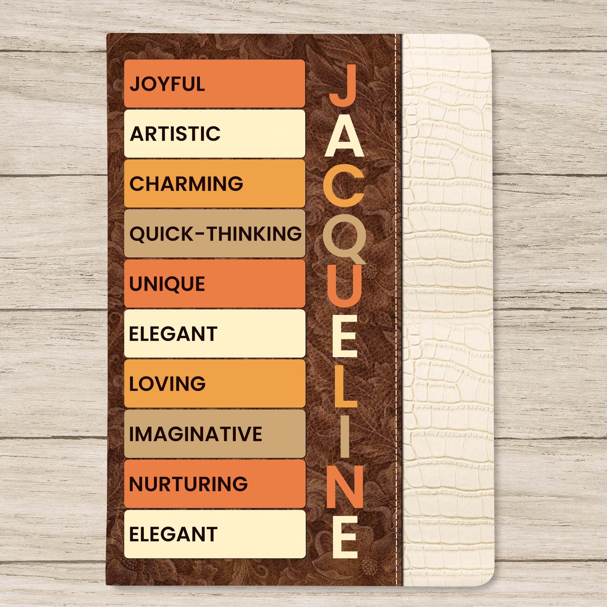 Elegant And Artistic Personalized Leather Journal