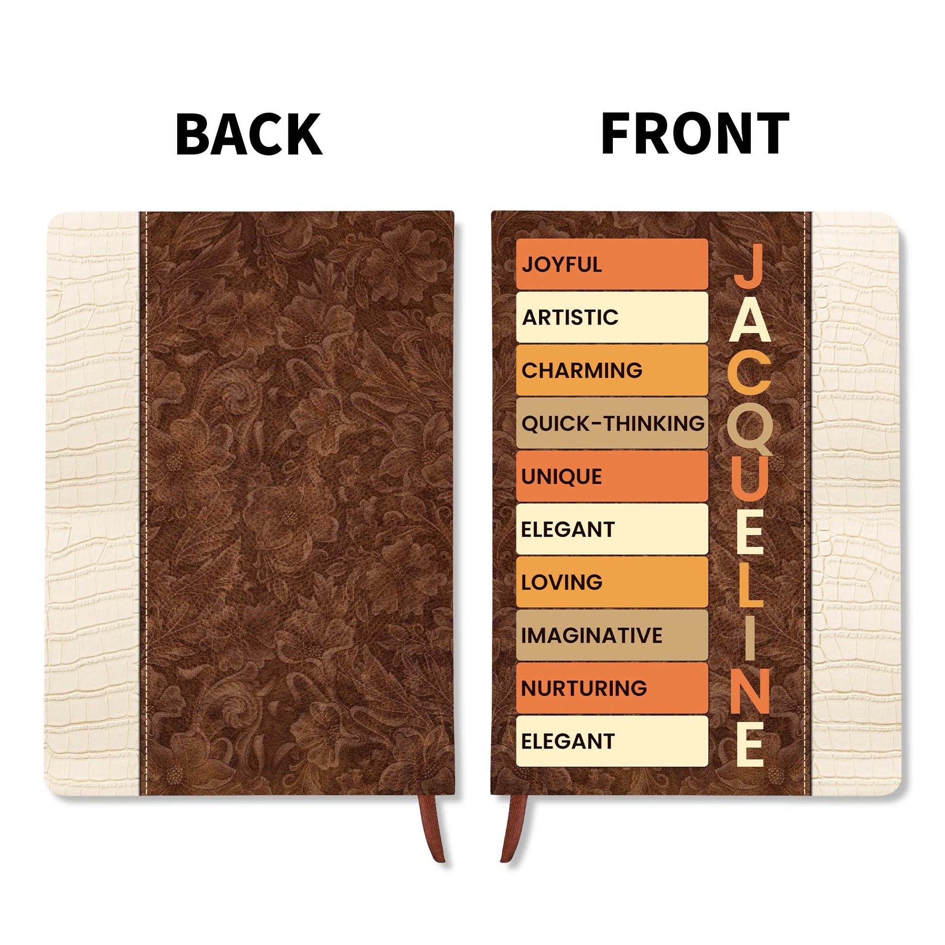 Elegant And Artistic Personalized Leather Journal