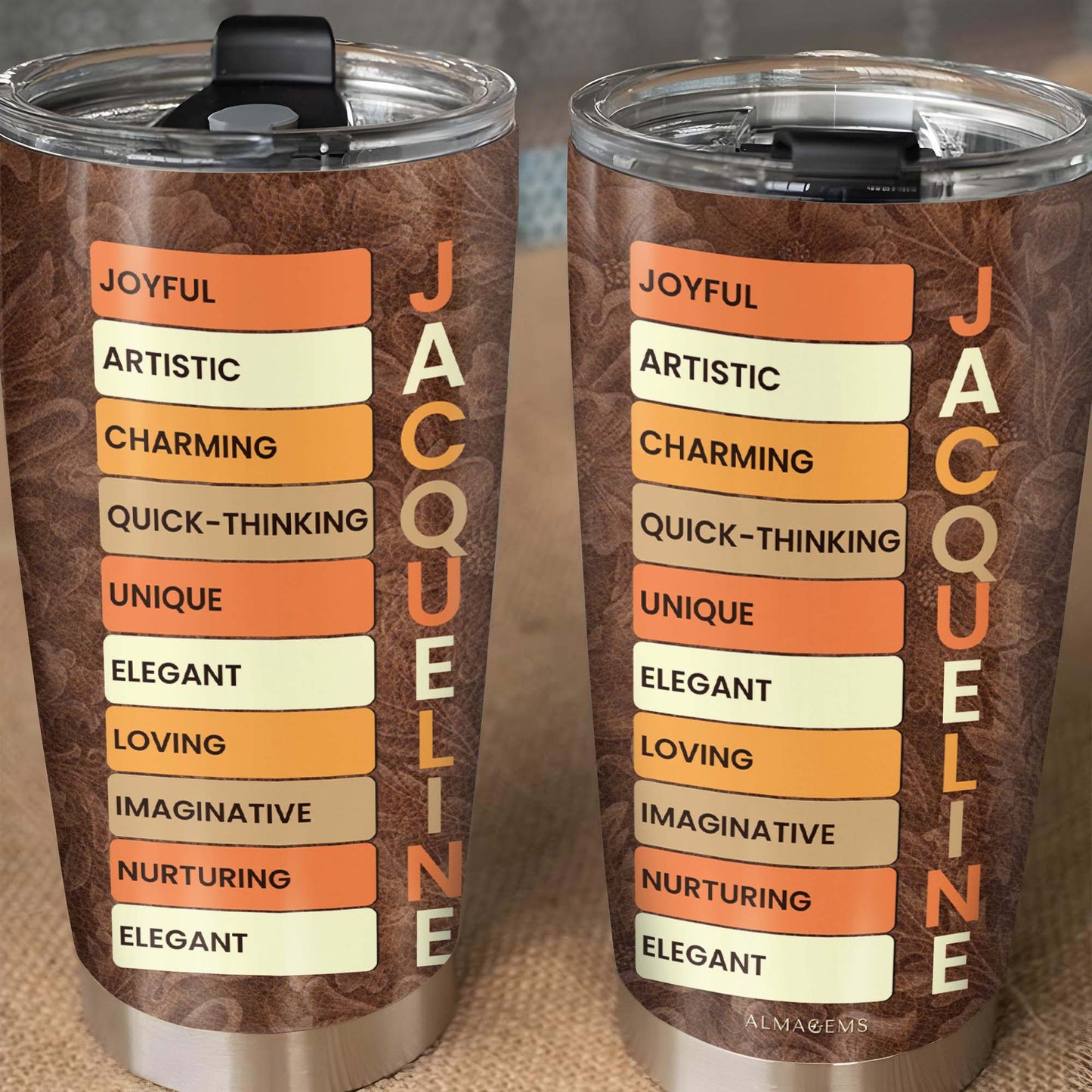 Joyful Artistic And Unique Attributes Custom Tumbler