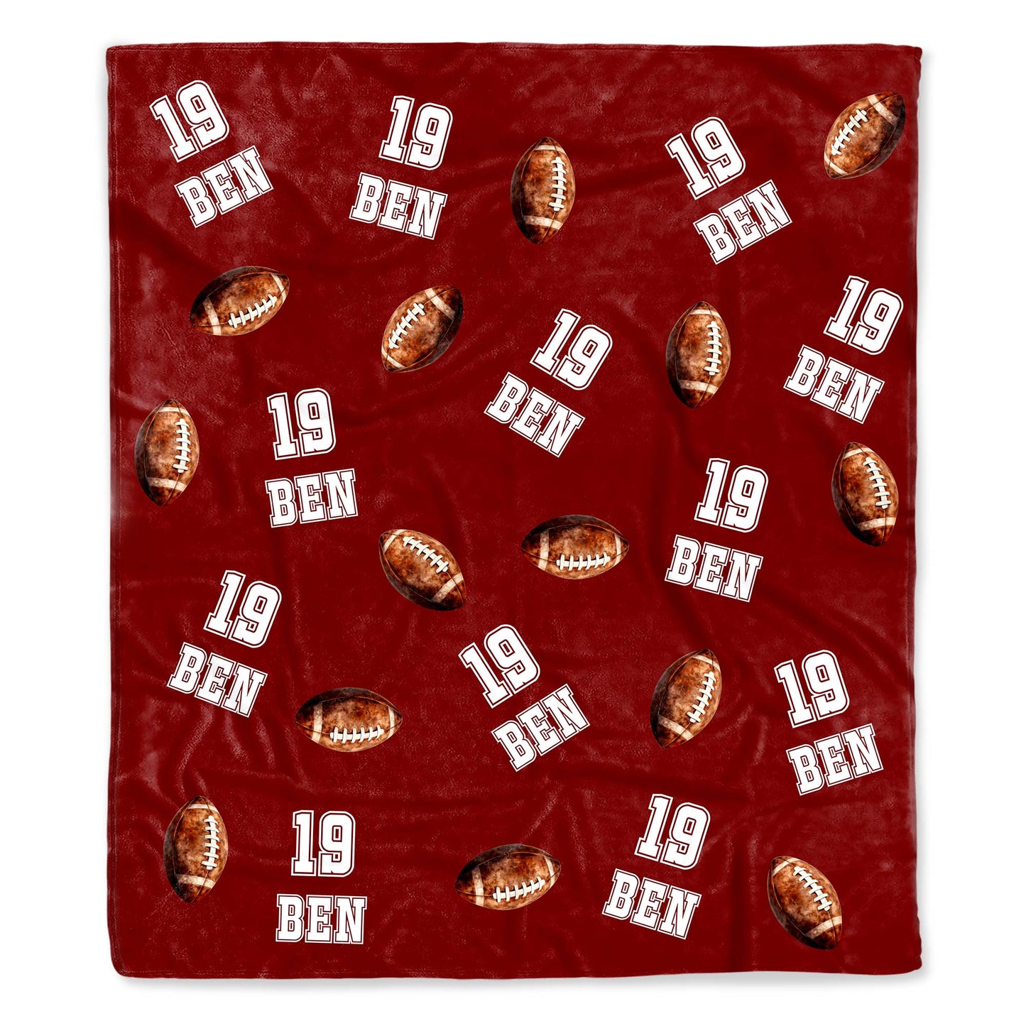 Celebrate Your MVP Moments Blanket With Football And Numbers
