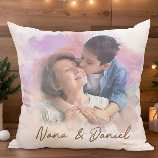 A Love That Transcends Time, Portrait Of Grandmother And Grandson