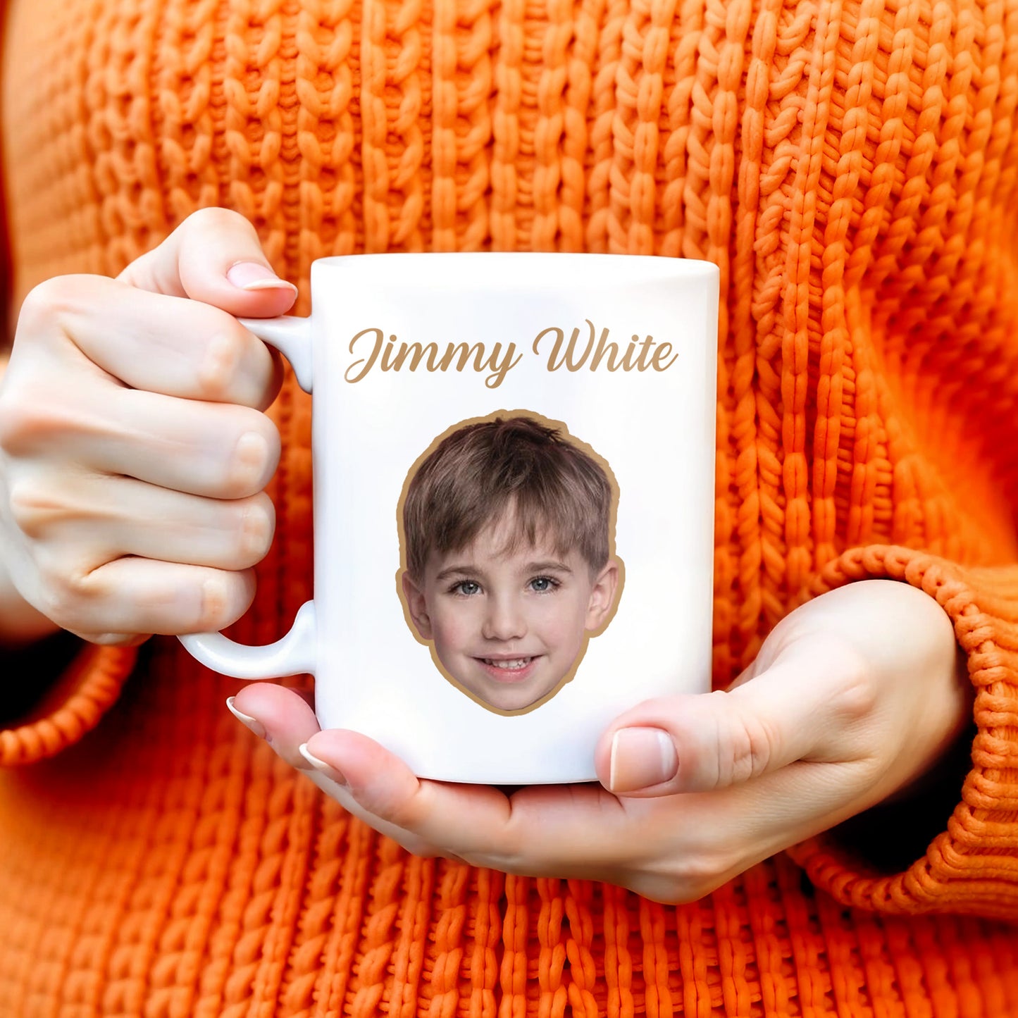 Cherished Moments Custom Mug Featuring Child's Face