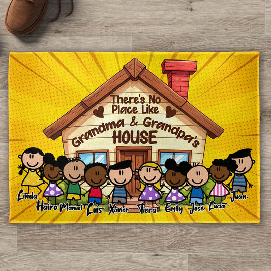 No Place Like Grandma And Grandpa's House With Cartoon Children