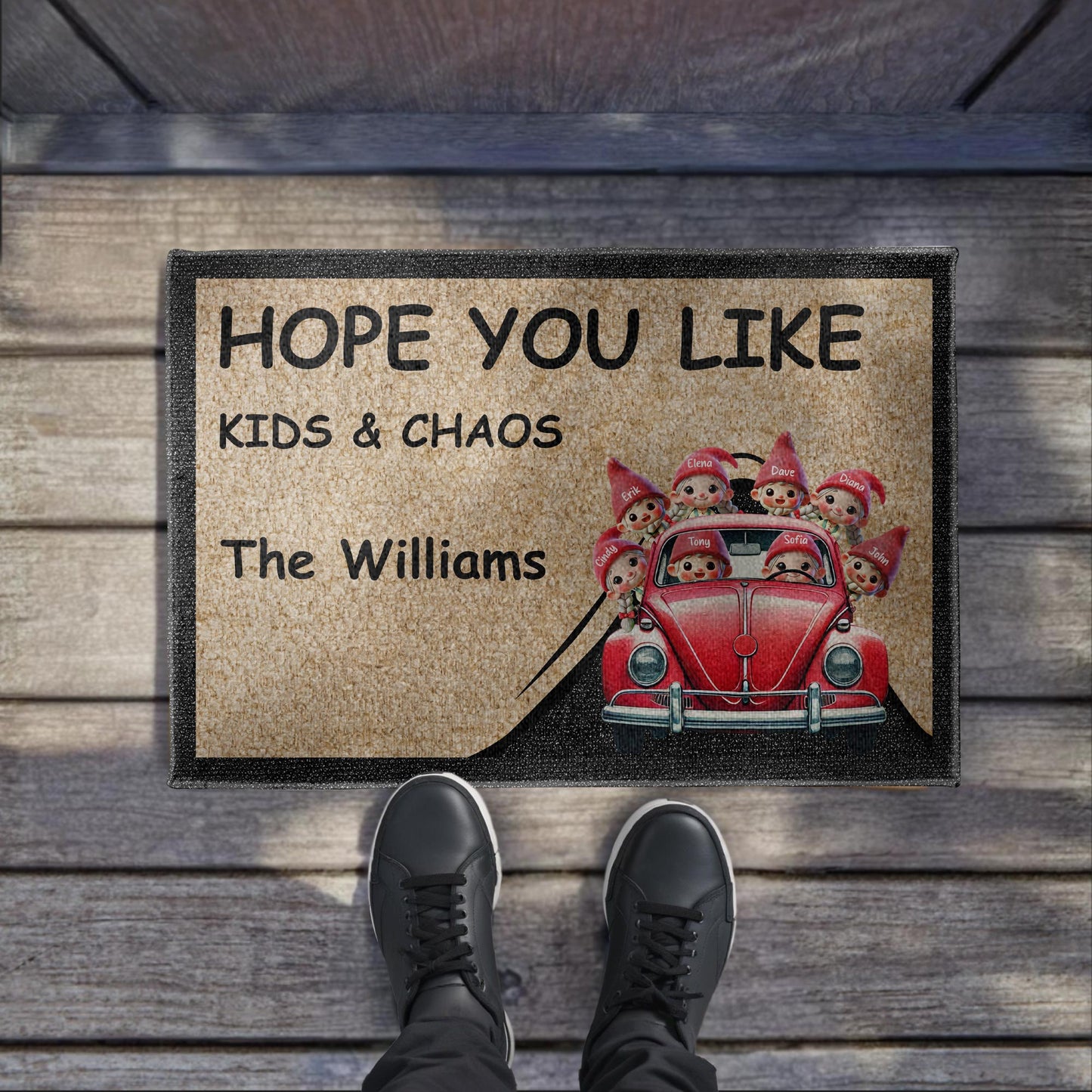 Hope You Like Kids And Chaos Family Welcome Doormat