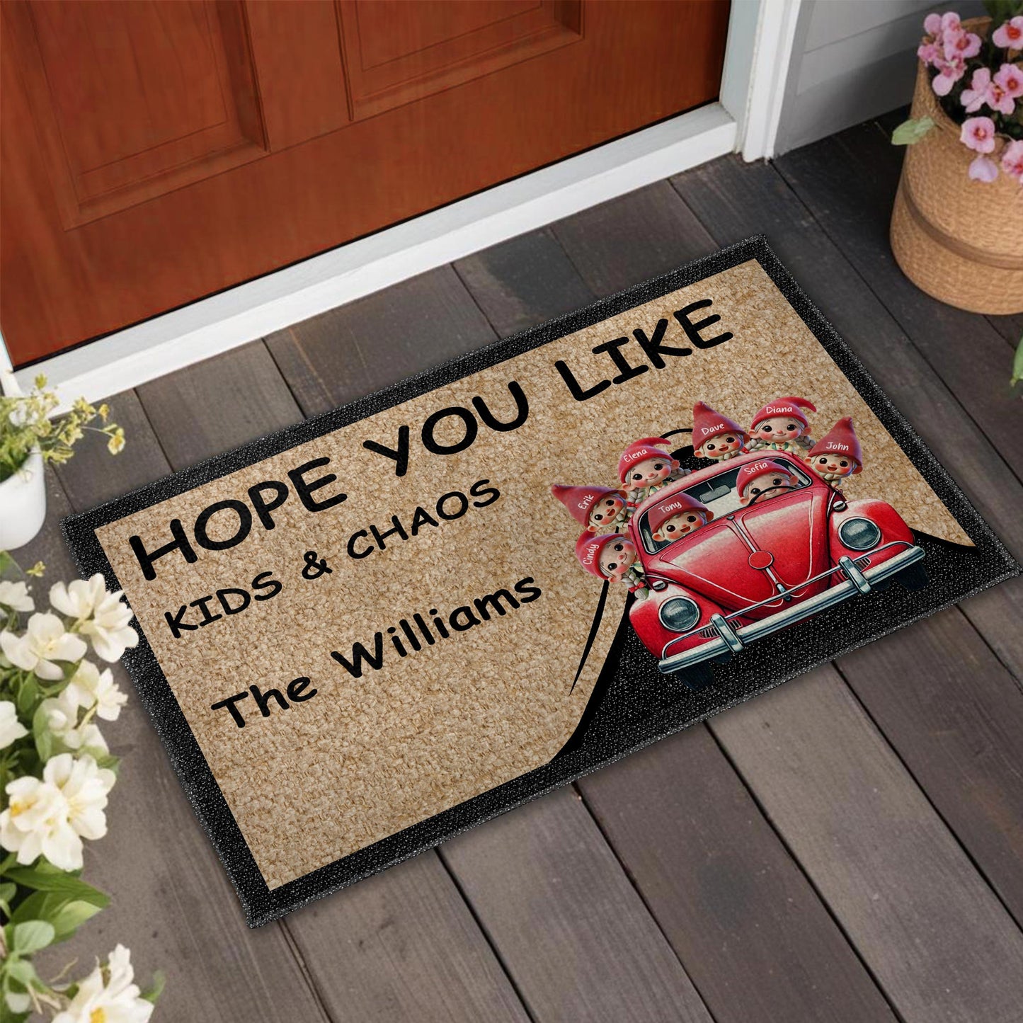 Hope You Like Kids And Chaos Family Welcome Doormat
