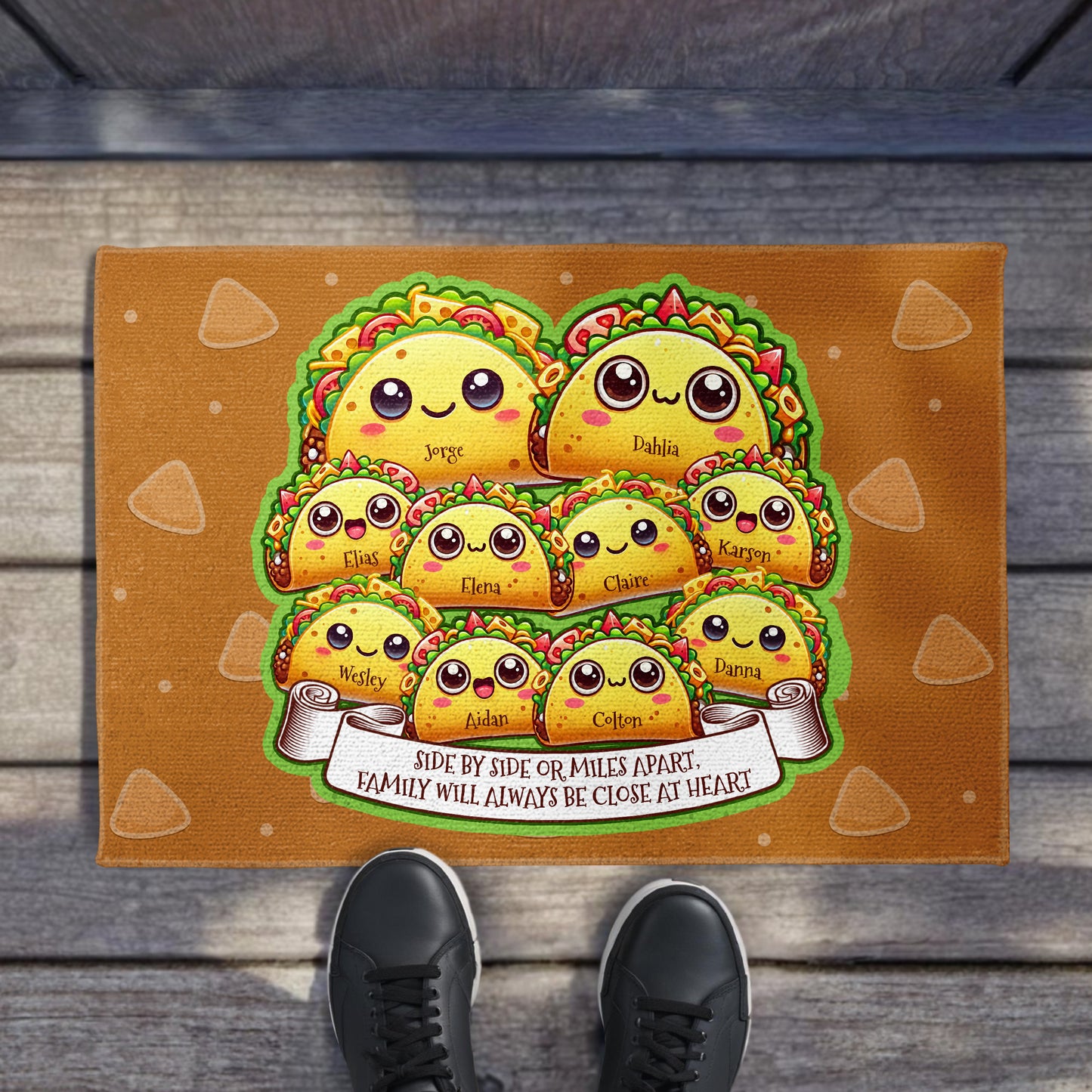 Family Always Close At Heart Taco Design
