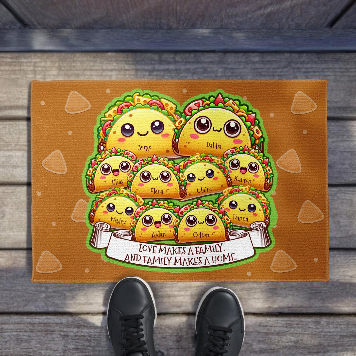 Love Makes A Family Tacos Design