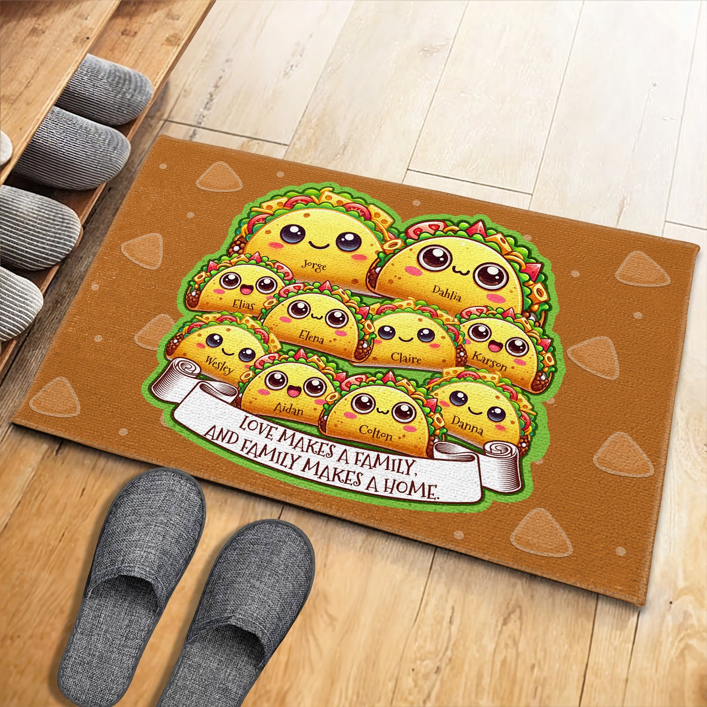 Love Makes A Family Tacos Design