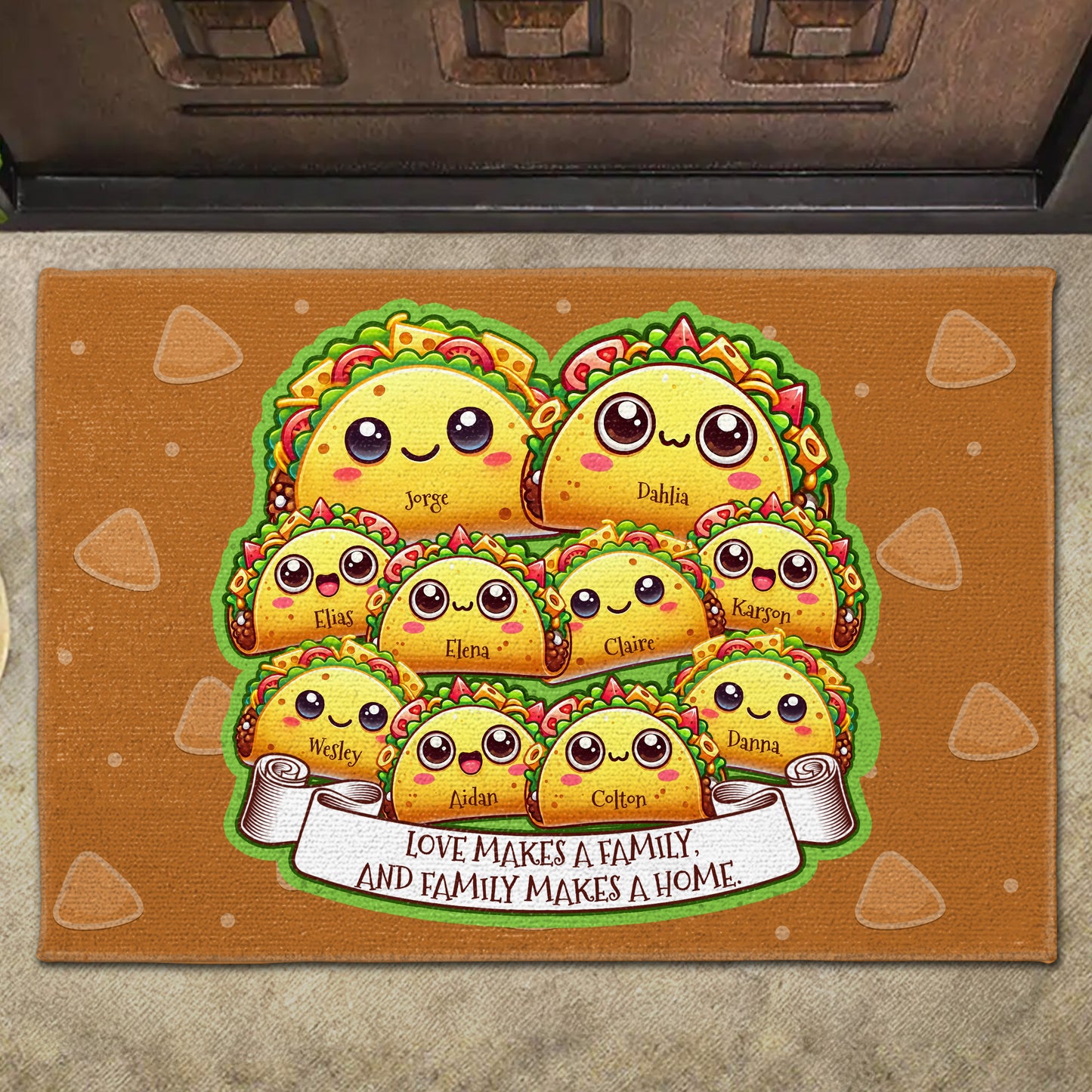 Love Makes A Family Tacos Design