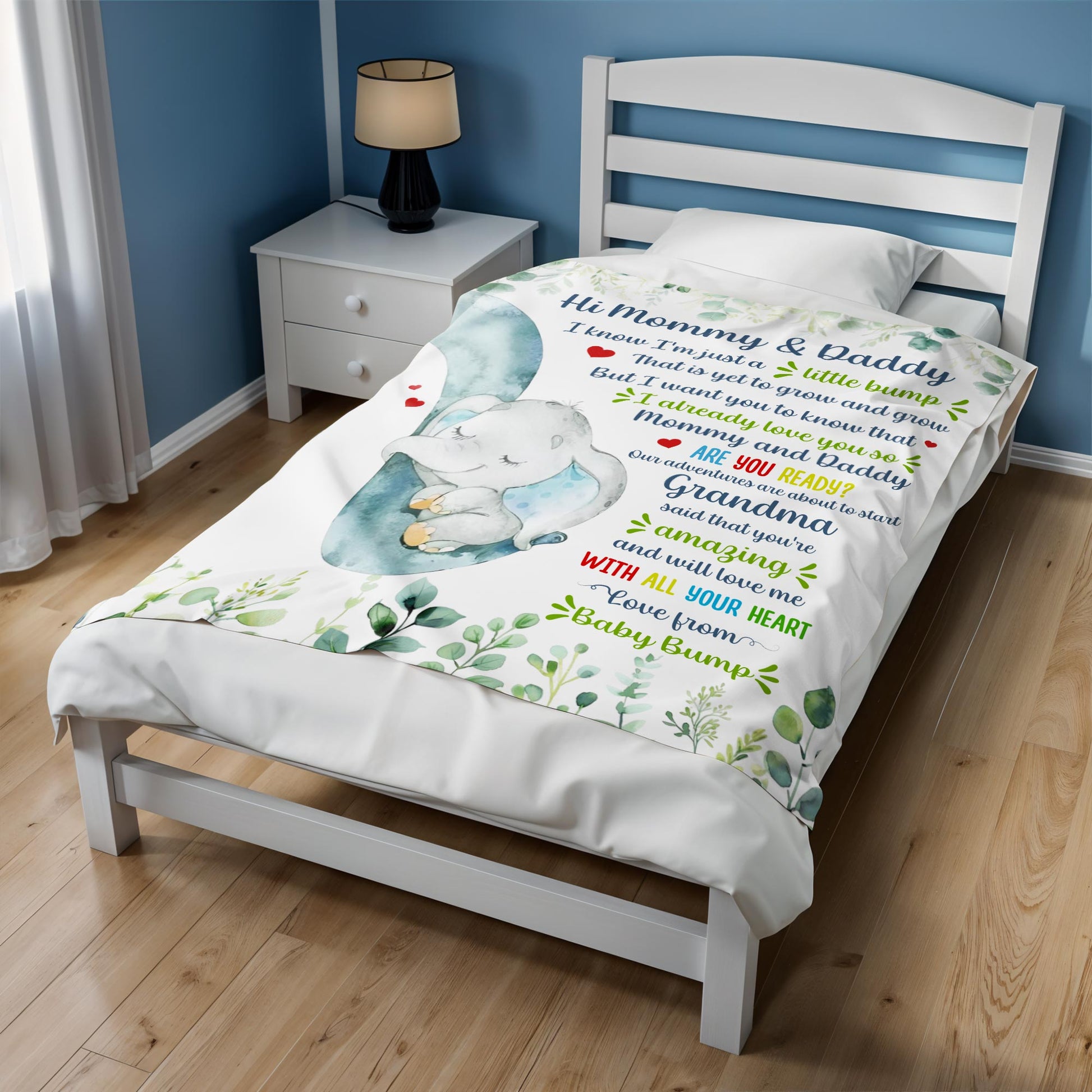 Love From Baby Bump Elephant Design For Expecting Parents