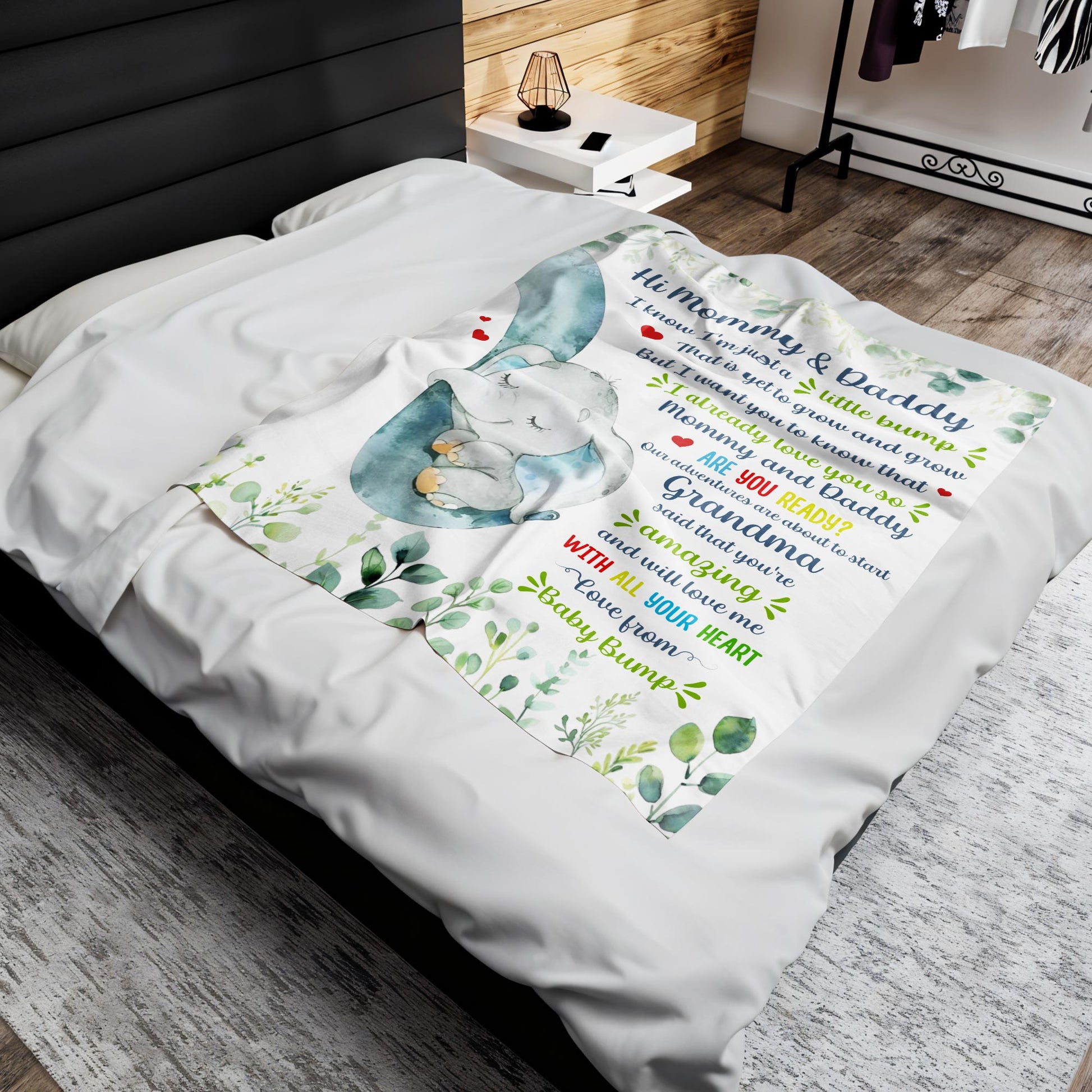 Love From Baby Bump Elephant Design For Expecting Parents