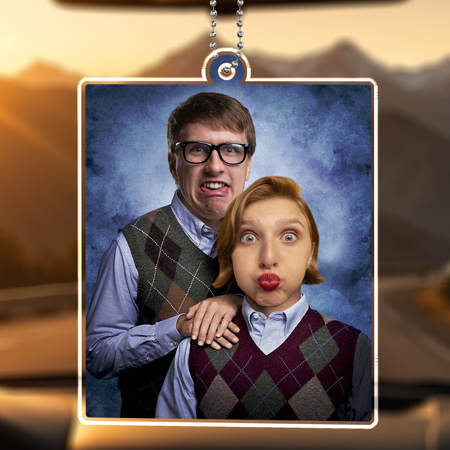 To the Funniest Couple We Know, Ornament with Funny Faces