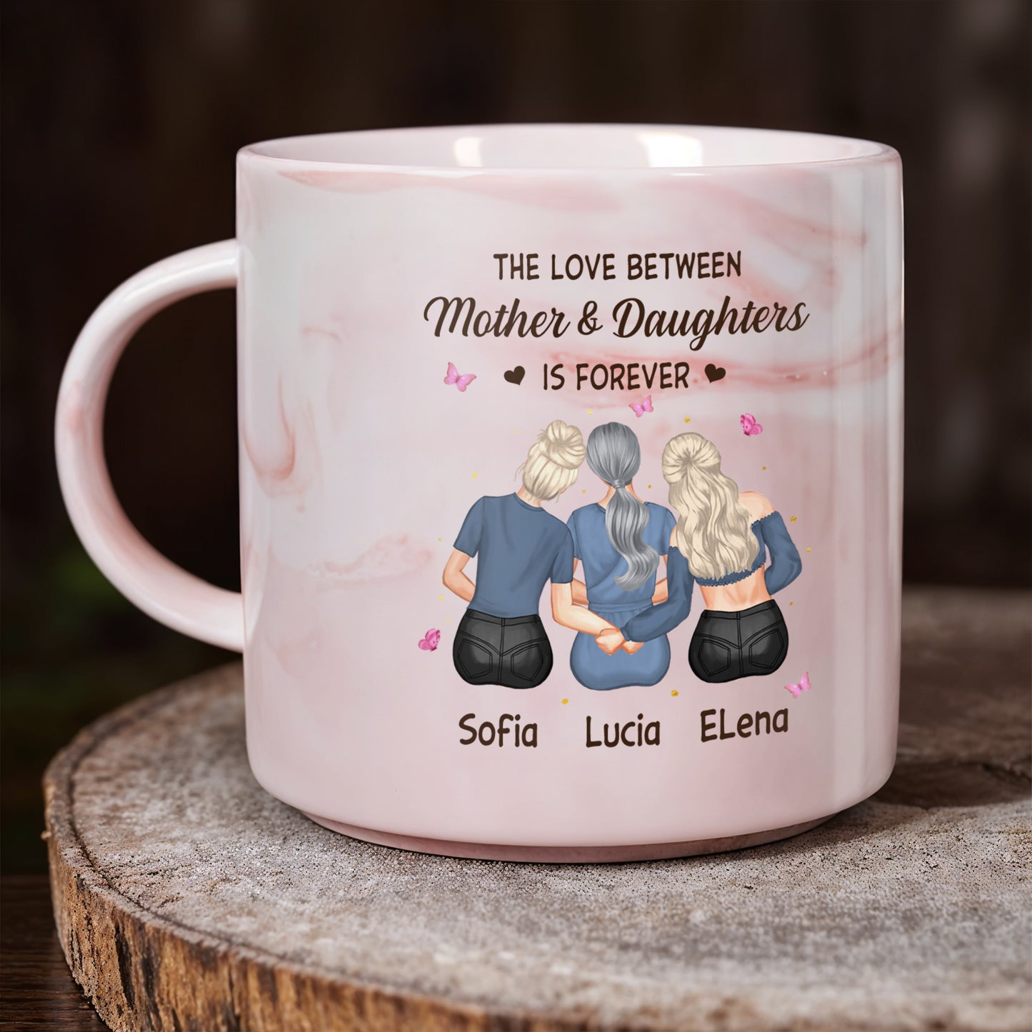 Love Between Mother And Daughters Forever Hearts And Butterflies