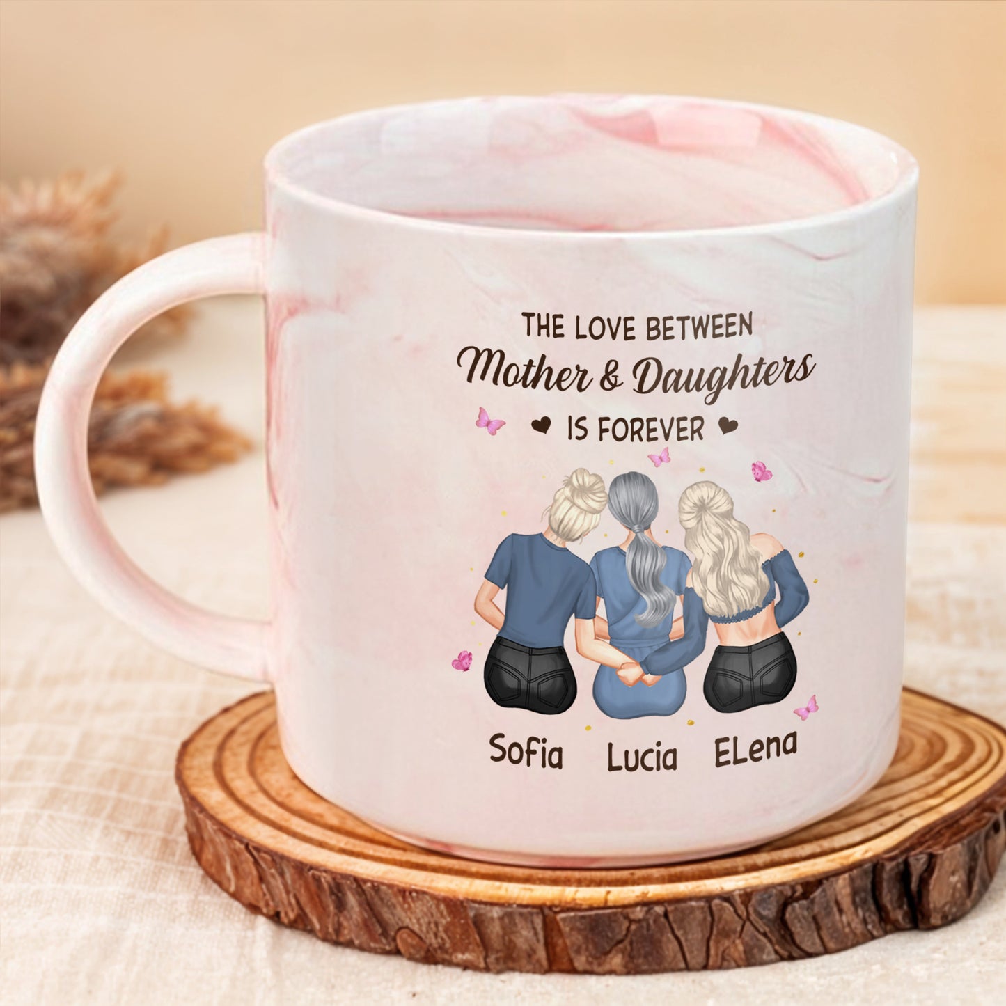Love Between Mother And Daughters Forever Hearts And Butterflies