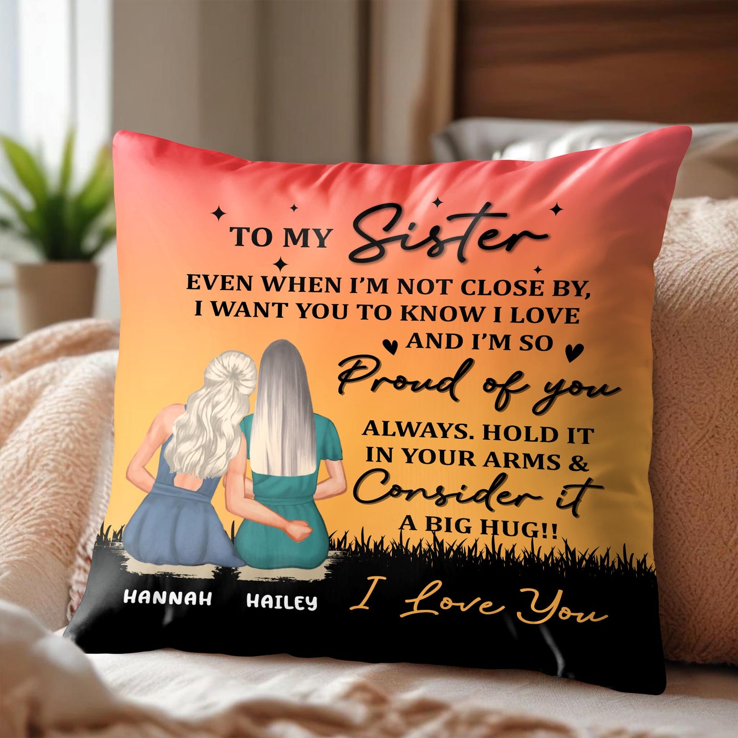 To My Sister, Two Girls At Sunset