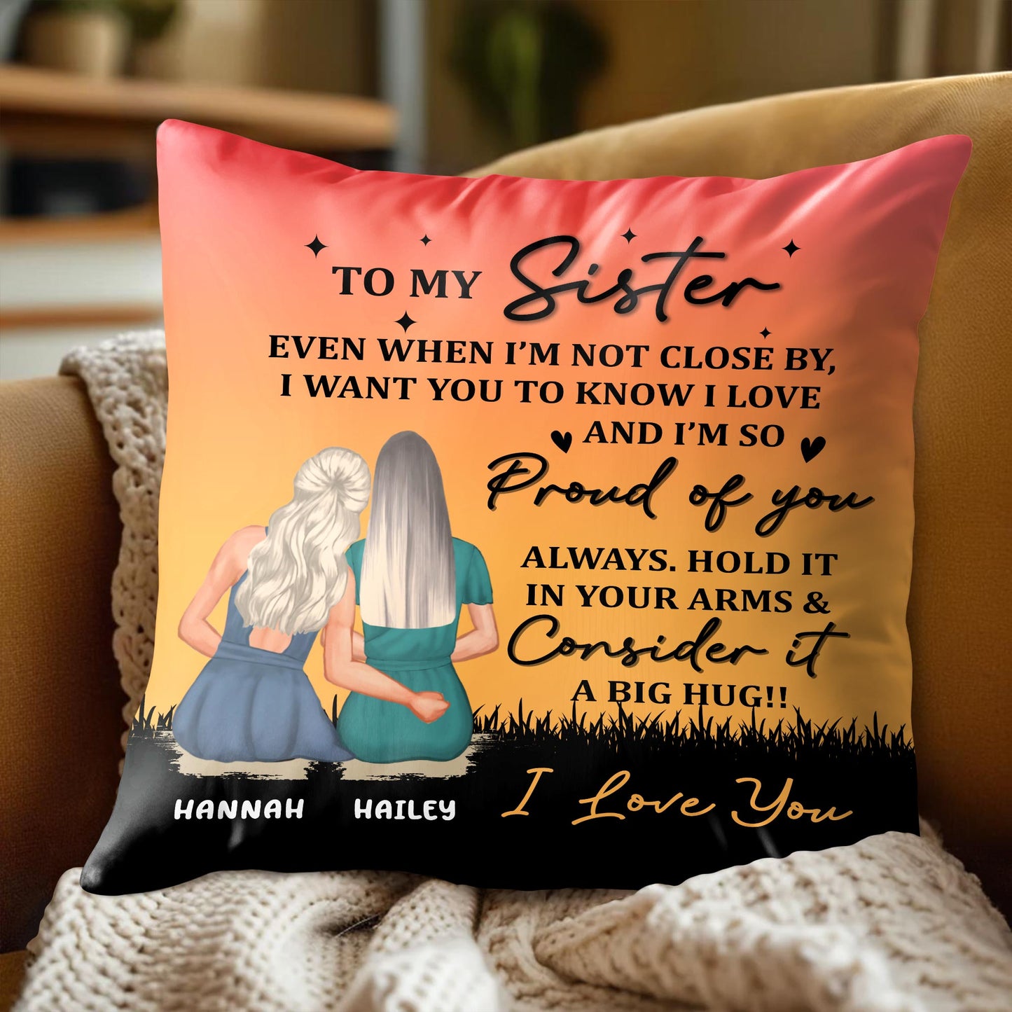 To My Sister, Two Girls At Sunset