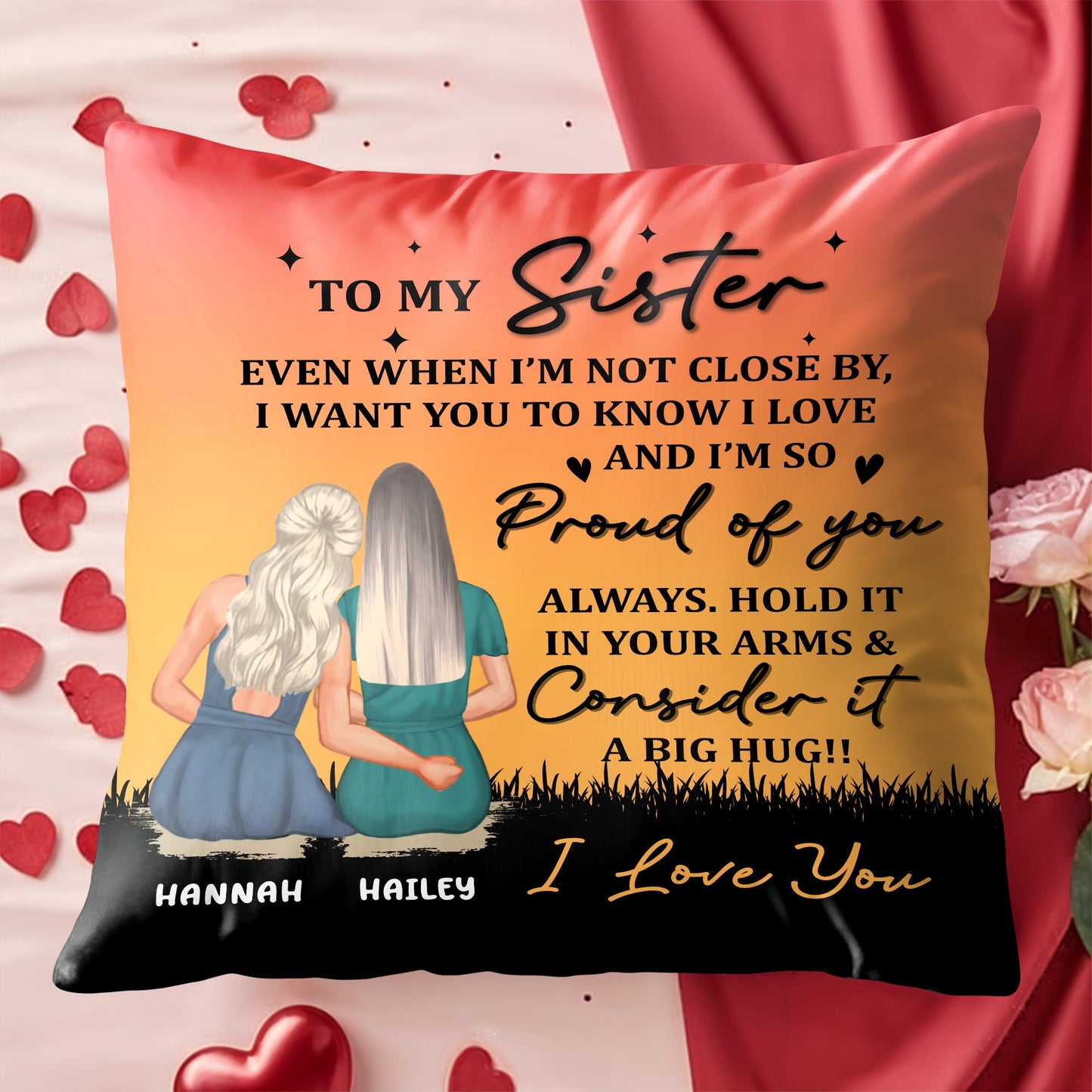 To My Sister, Two Girls At Sunset