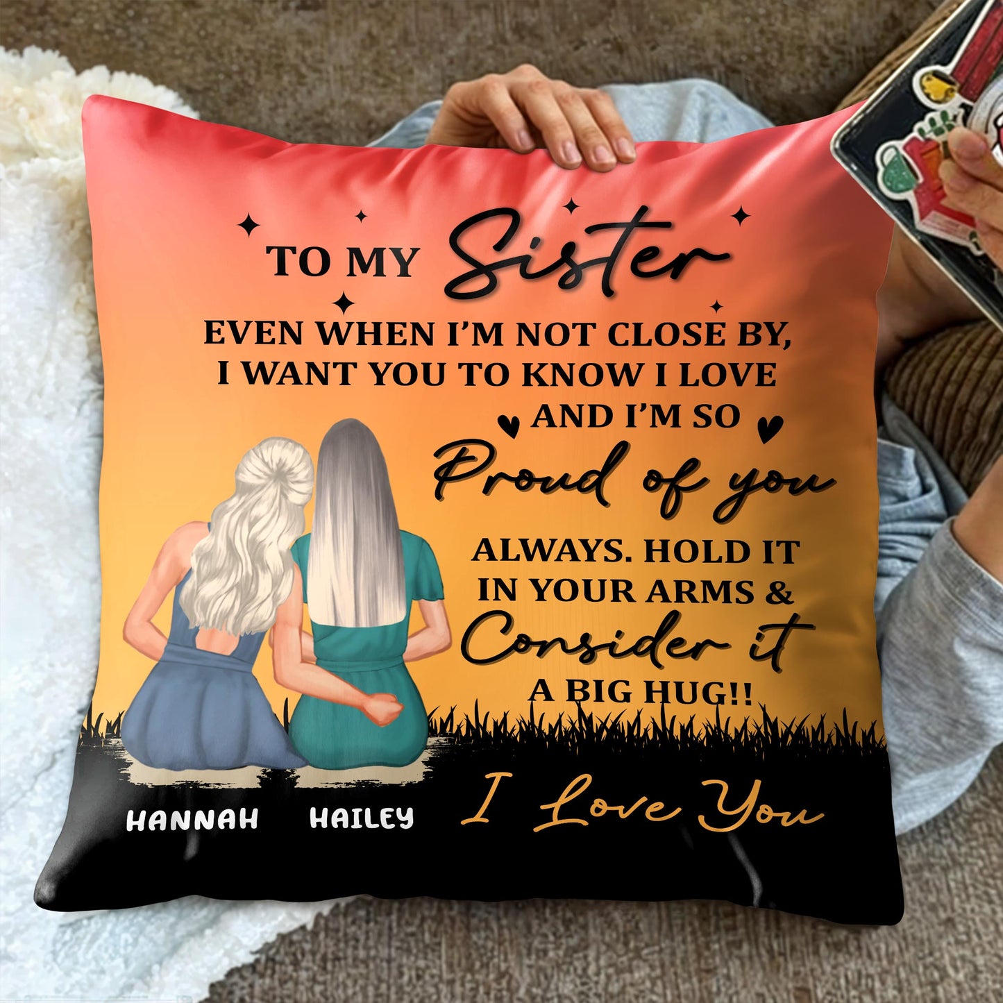 To My Sister, Two Girls At Sunset