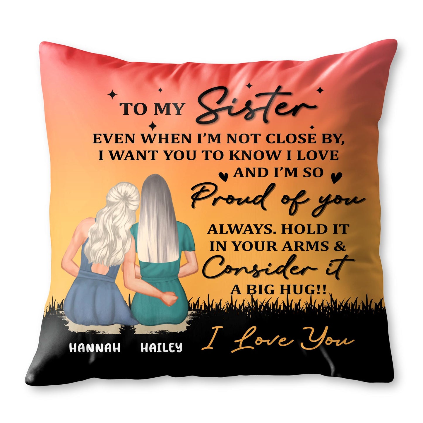 To My Sister, Two Girls At Sunset