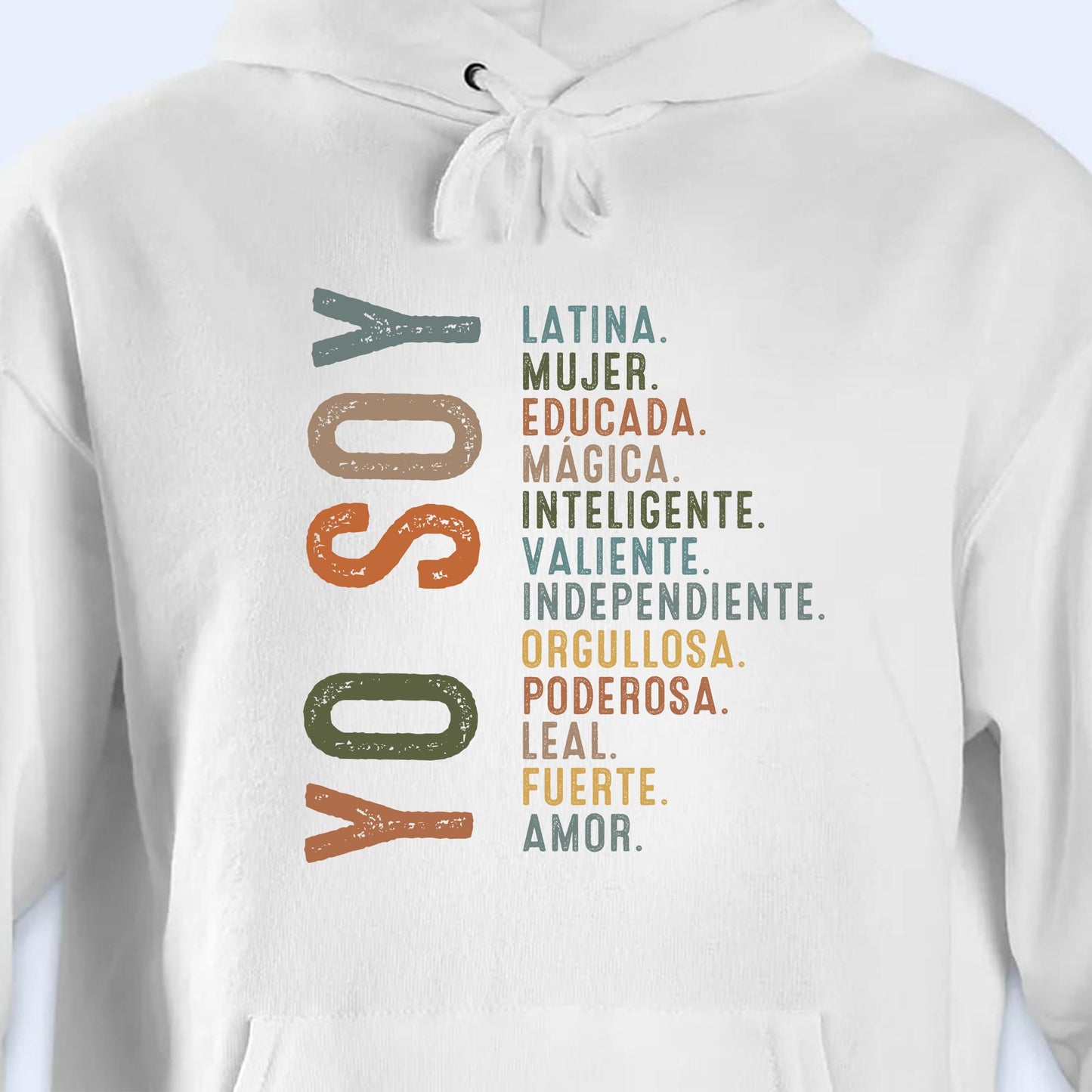 Latina. Mujer. Educada. Mágica. Inteligente. Valiente. Tee with Empowering Words