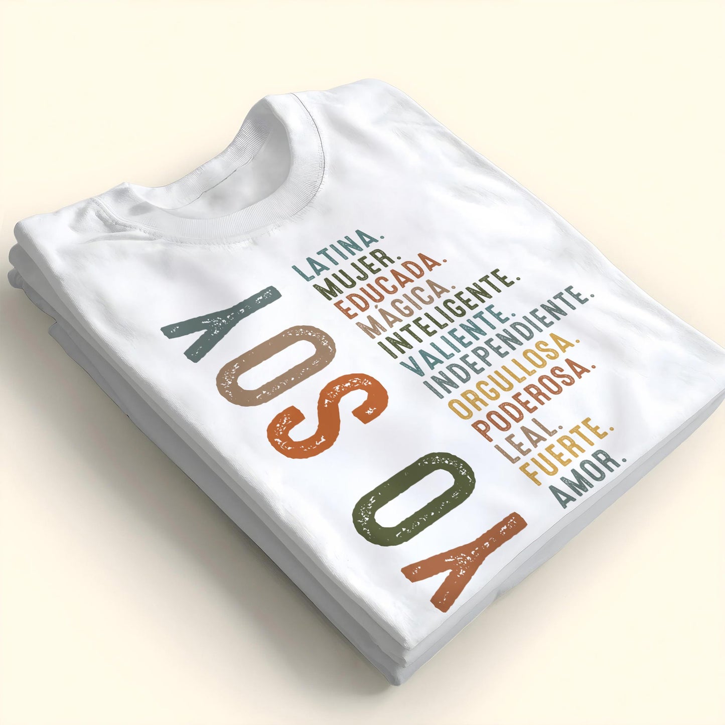 Latina. Mujer. Educada. Mágica. Inteligente. Valiente. Tee with Empowering Words