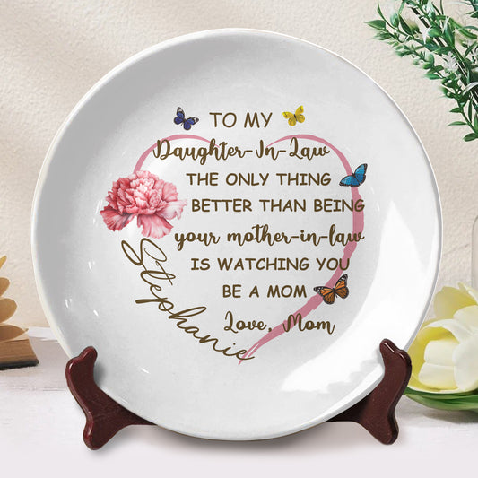 To My Daughter-In-Law, The Only Thing Better Than Being Your Mother-In-Law, Butterflies And Carnation