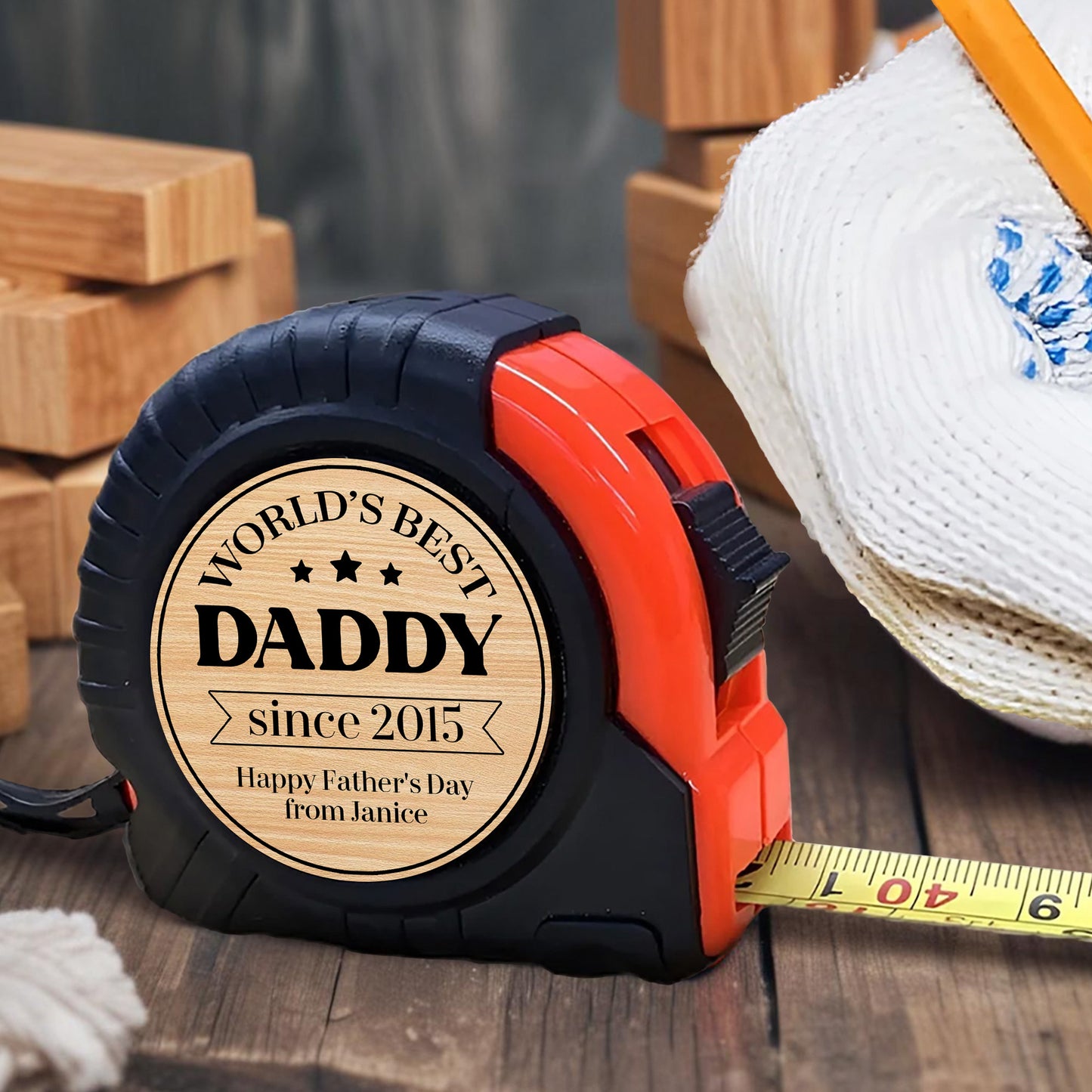 World's Best Daddy since 2015, Tape Measure