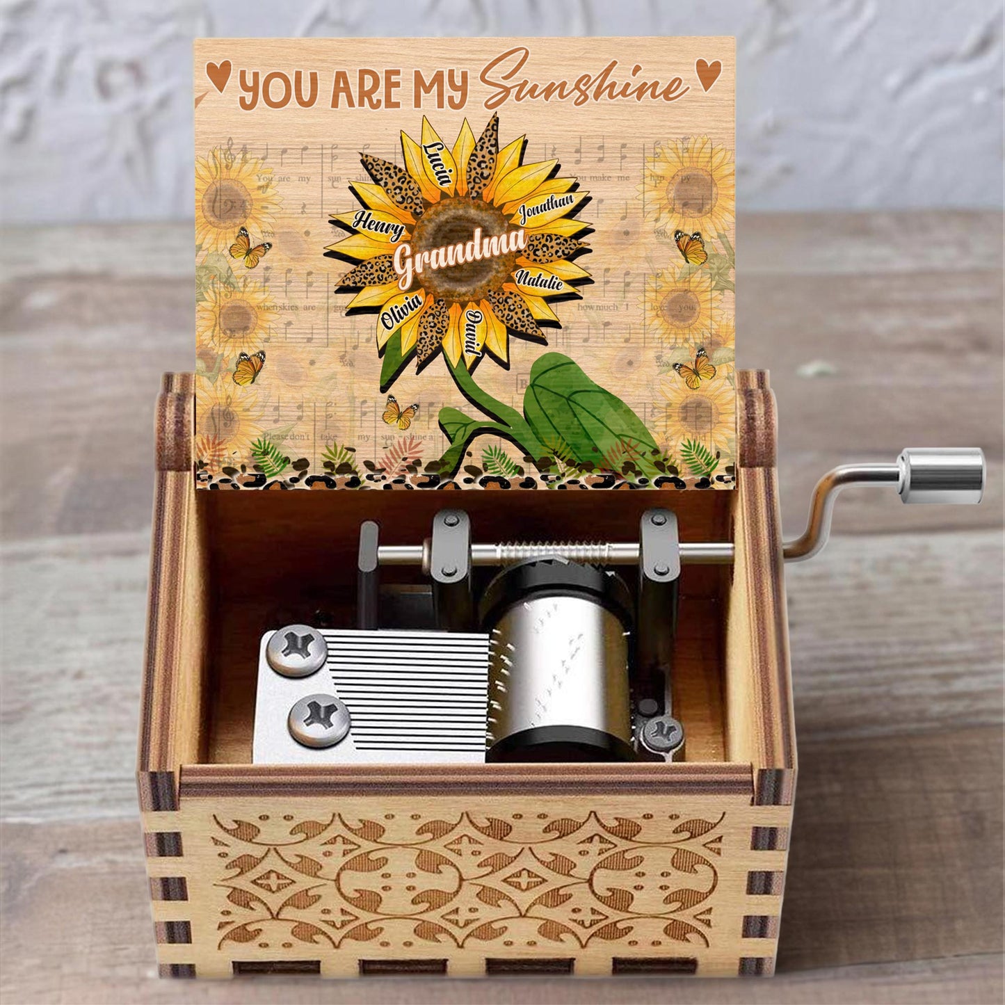 You Are My Sunshine, Sunflower and Musical Notes