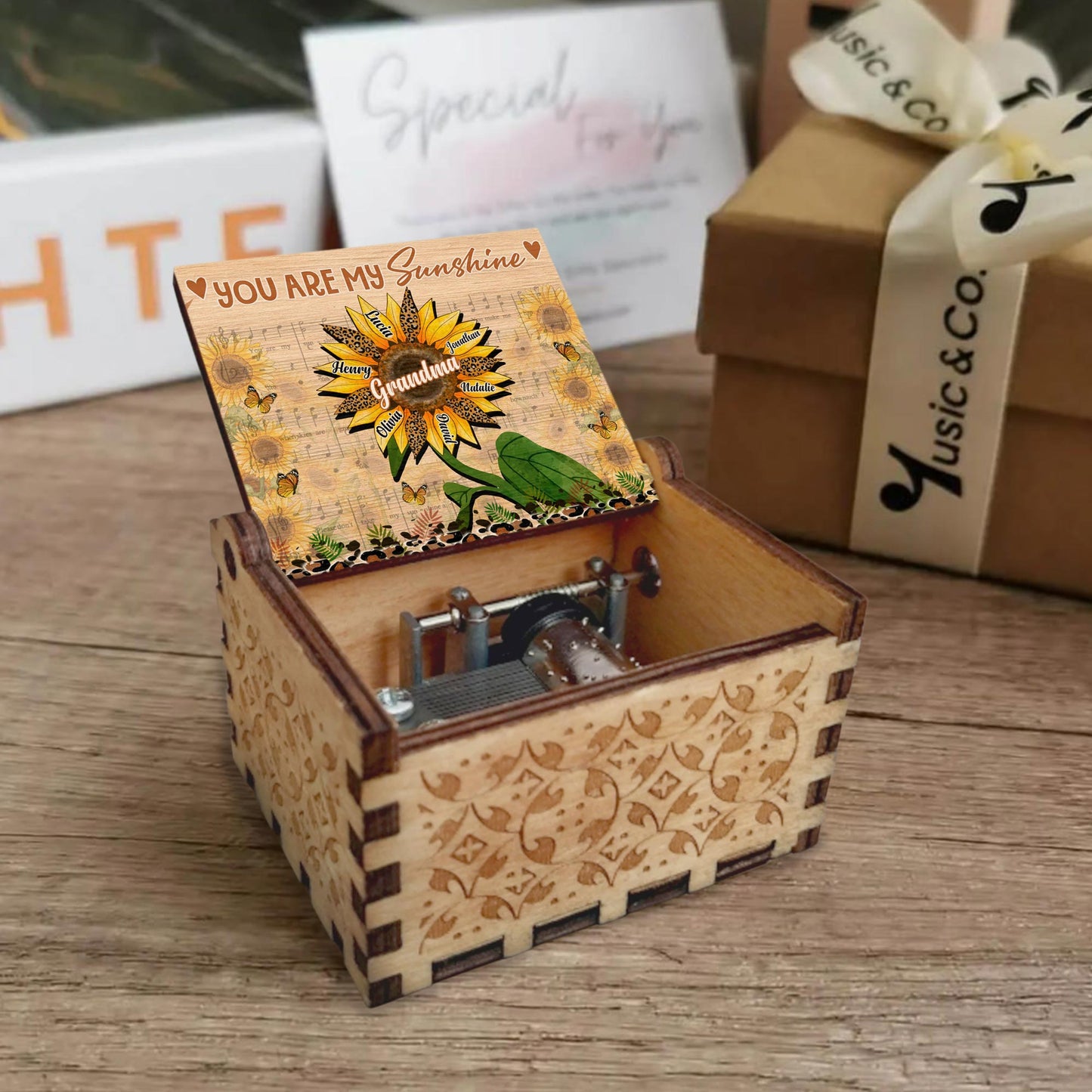 You Are My Sunshine, Sunflower and Musical Notes