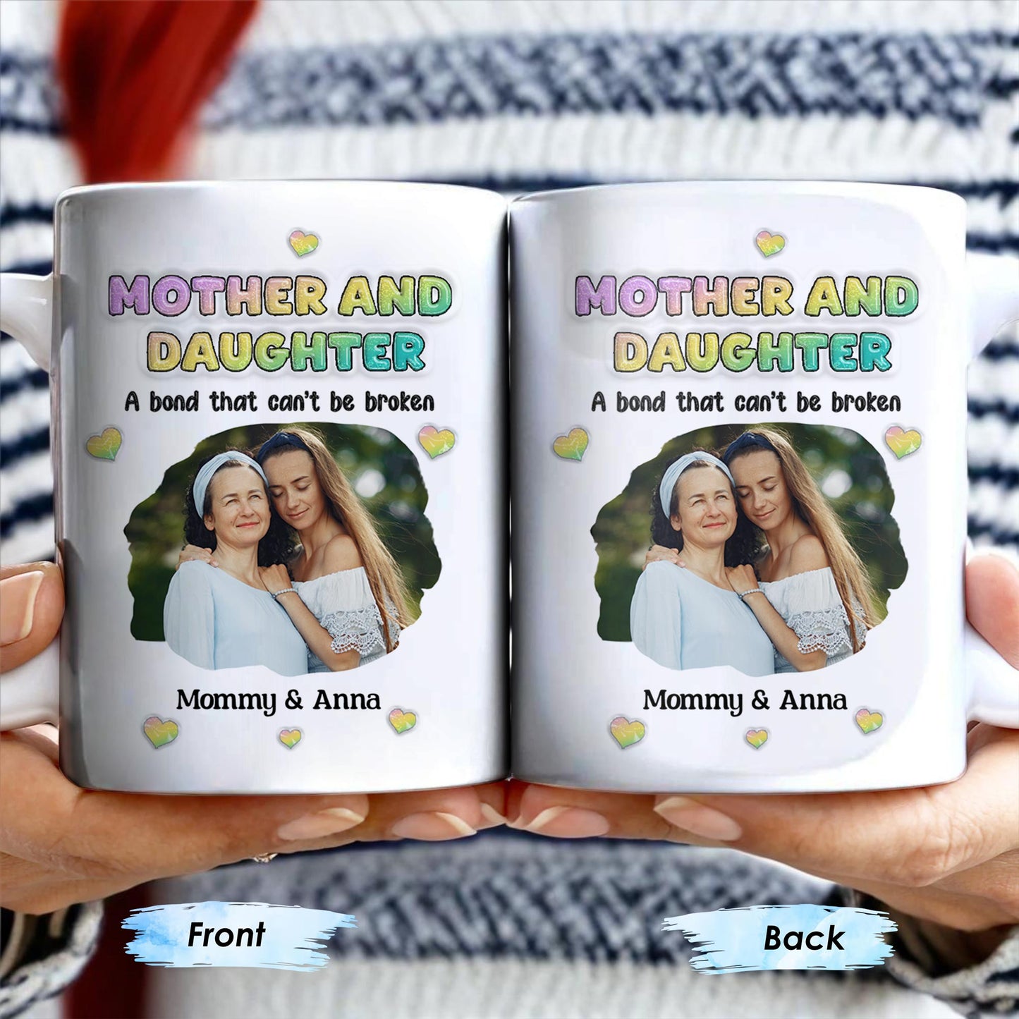 Mother And Daughter, A Bond That Can't Be Broken, Hearts and Photo