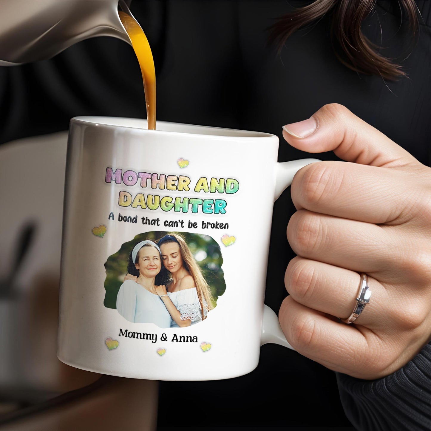 Mother And Daughter, A Bond That Can't Be Broken, Hearts and Photo