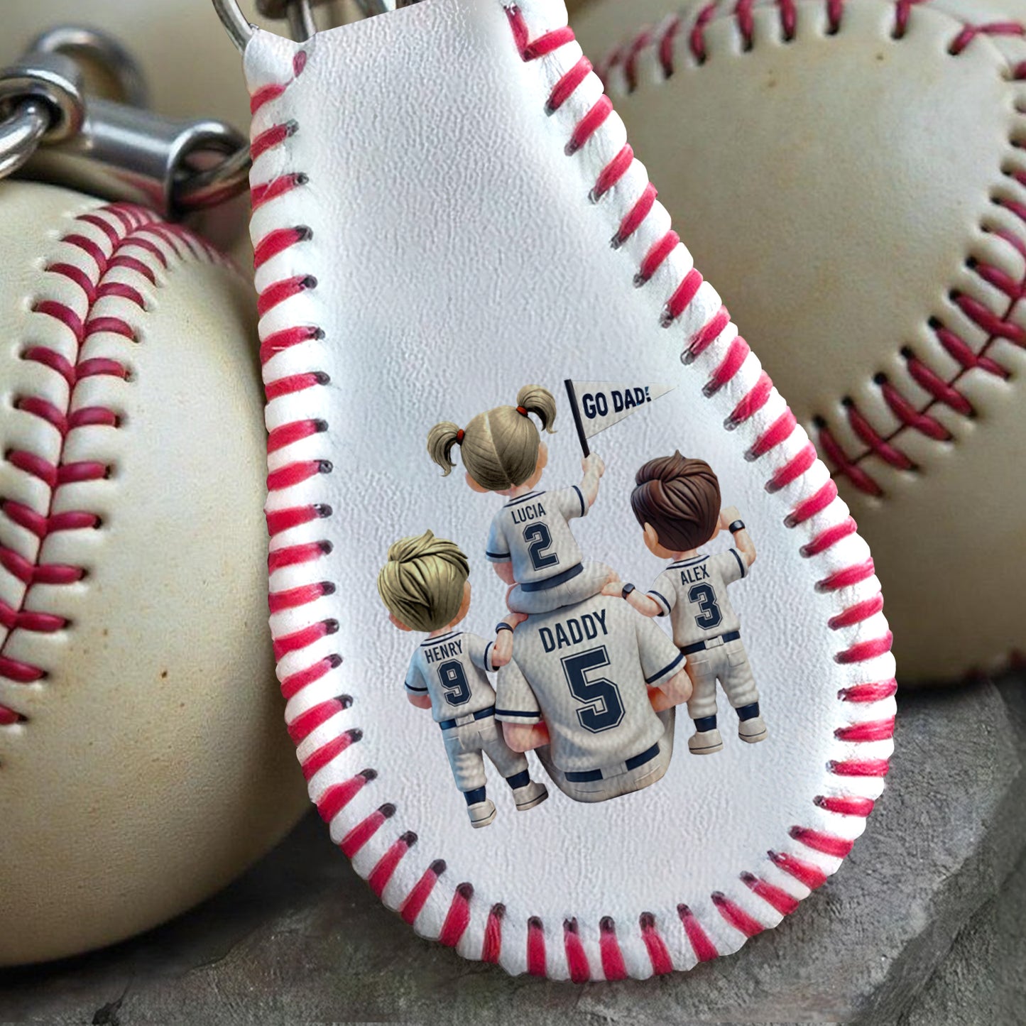 There's No Place Like Home, So Drive Safe Daddy, Baseball Design