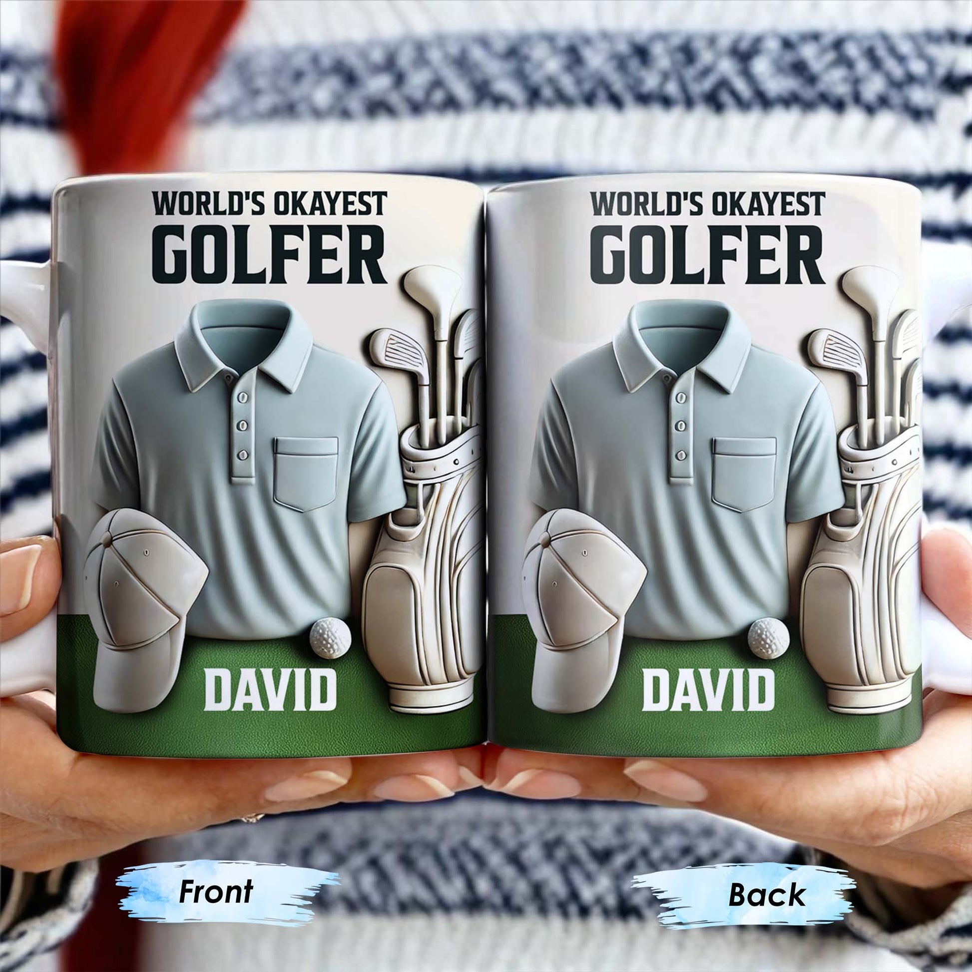 World's Okayest Golfer, Golf Shirt, Golf Clubs, Golf Cap