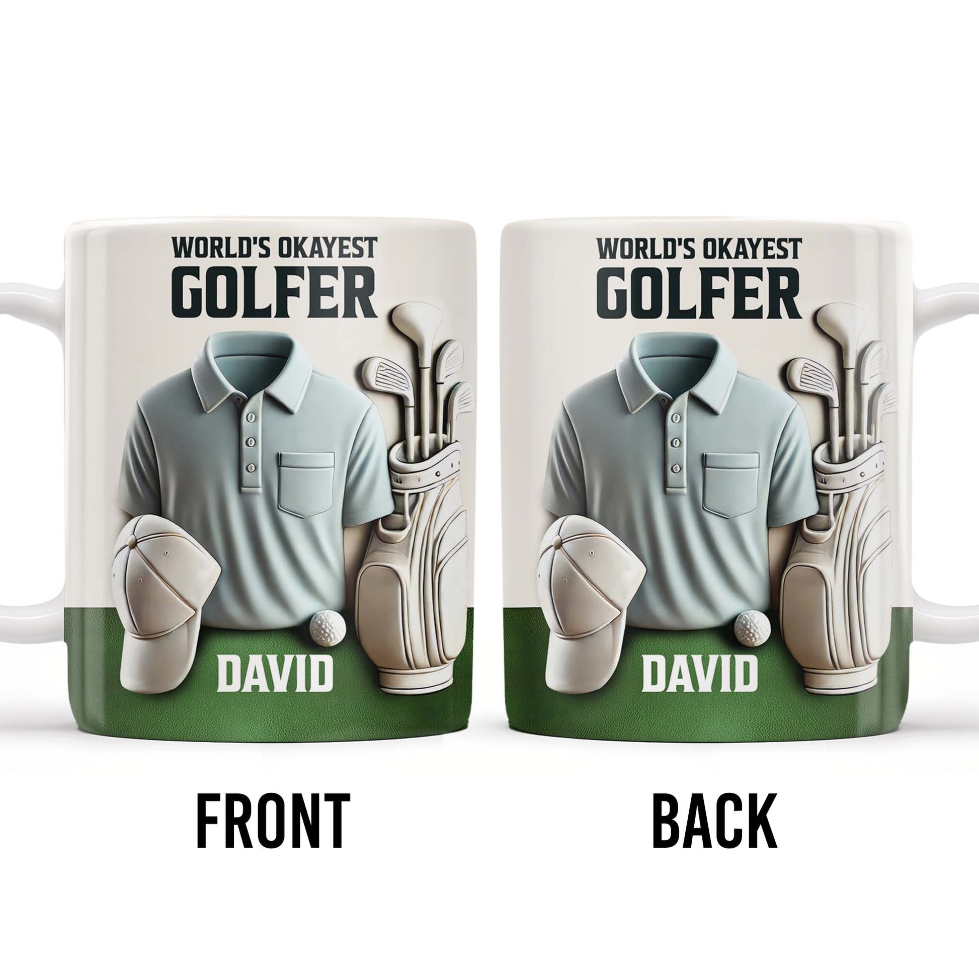 World's Okayest Golfer, Golf Shirt, Golf Clubs, Golf Cap